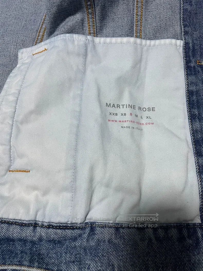 Martine Rose Martine Rose Full-print logo denim jacket Size US S / EU 44-46 / 1 - 7 Thumbnail
