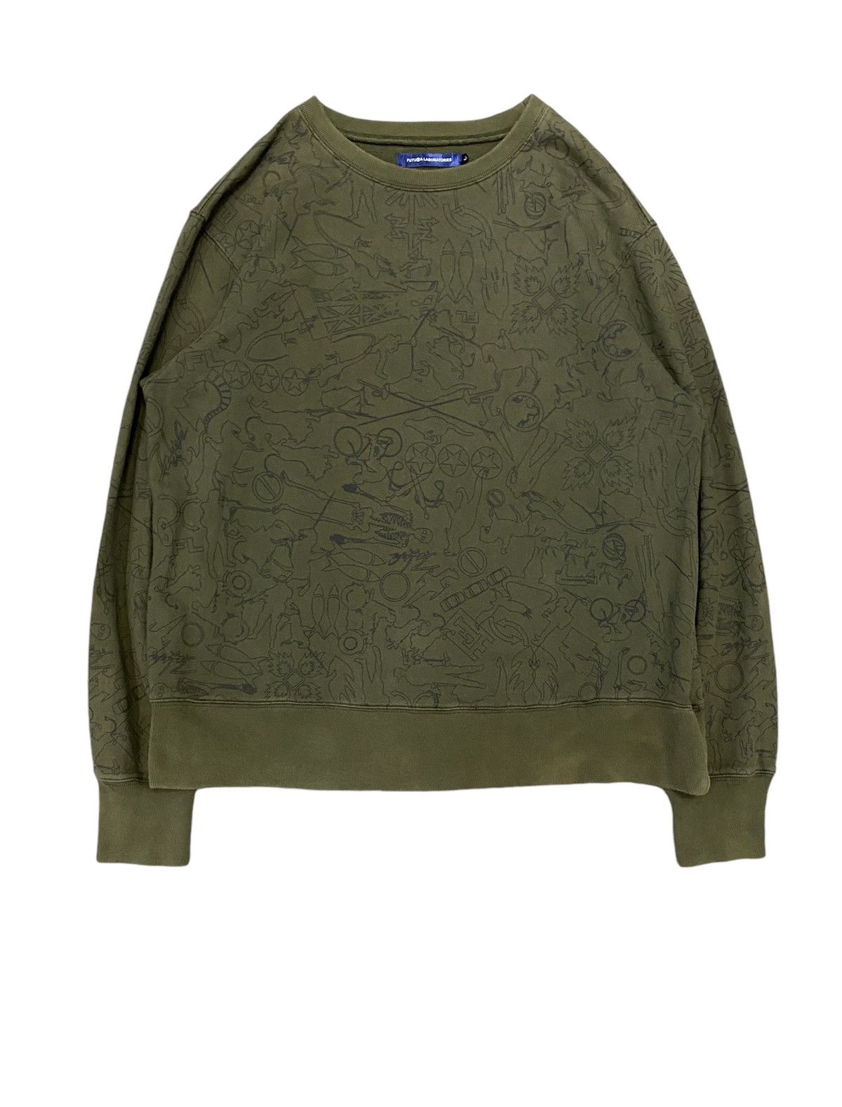 Futura OG 2000s Futura Pencil Grafiti all logo sweatshirts Size US XL / EU 56 / 4 - 1 Thumbnail