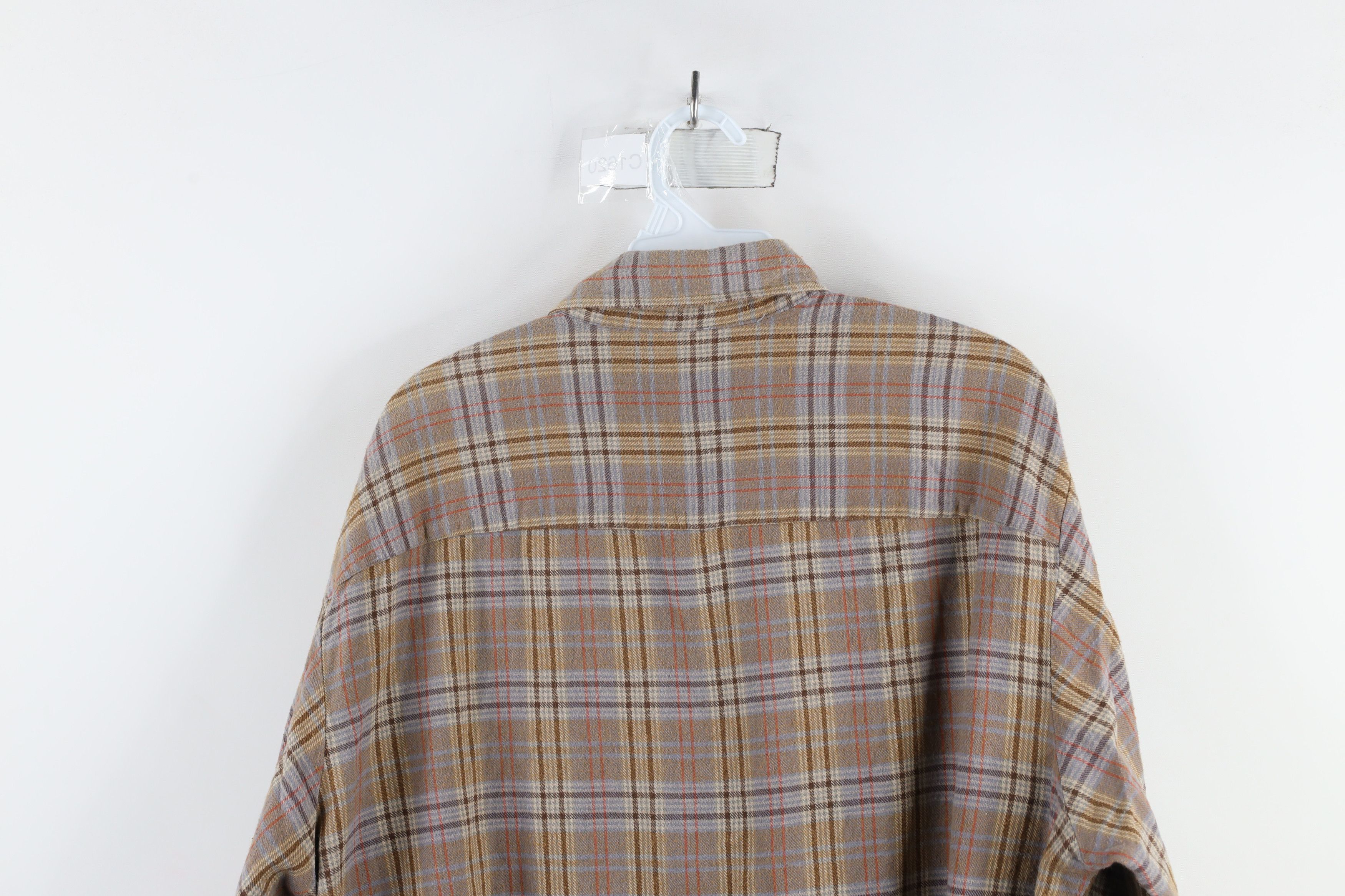 Vintage Vintage 90s Streetwear Flannel Button Down Shirt Plaid Size US L / EU 52-54 / 3 - 8 Thumbnail