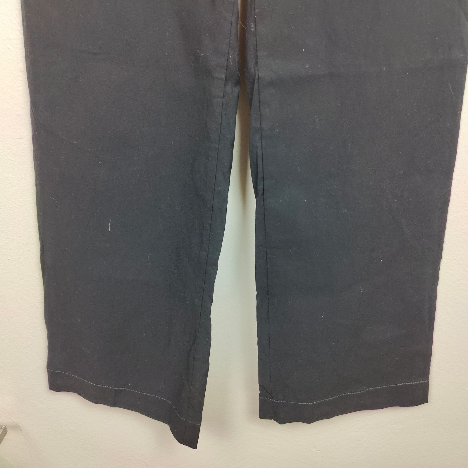 Anthropologie Anthropologie Maeve The Colette Pants 26 Black Wide Leg Size 26" / US 2 / IT 38 - 4 Thumbnail