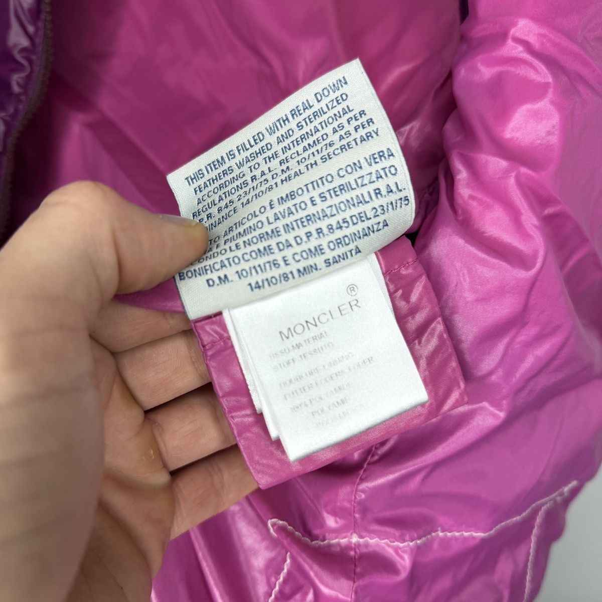 Moncler Moncler Pink Purple Liane Down Quilted Gilet Vest Size M / US 6-8 / IT 42-44 - 10 Thumbnail
