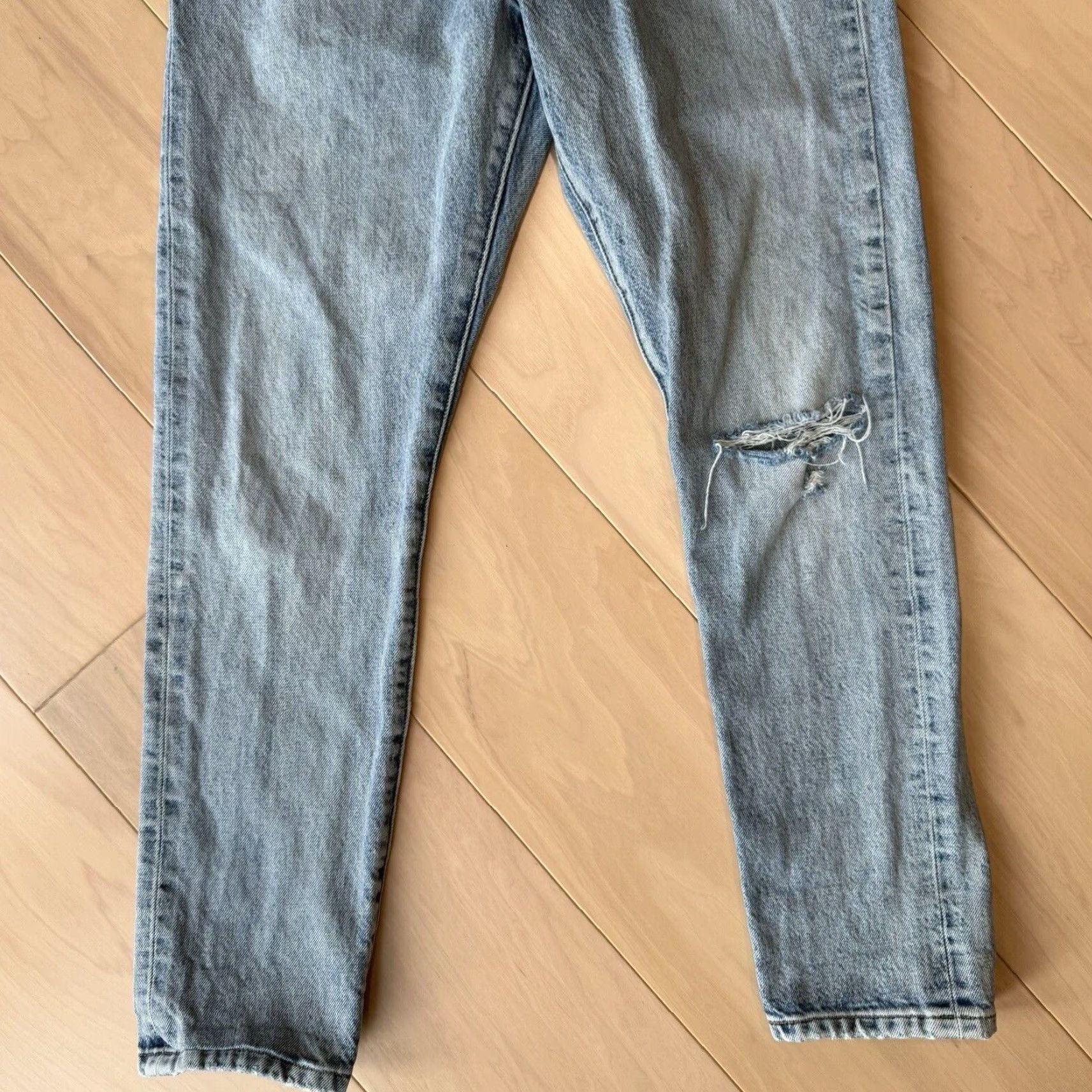 Levi's VINTAGE Levi's 501 Jeans 28x27 Blue Denim Workwear USA Western 80s Cowboy Outdoor Slim Straight Mens Size US 28 / EU 44 - 4 Thumbnail