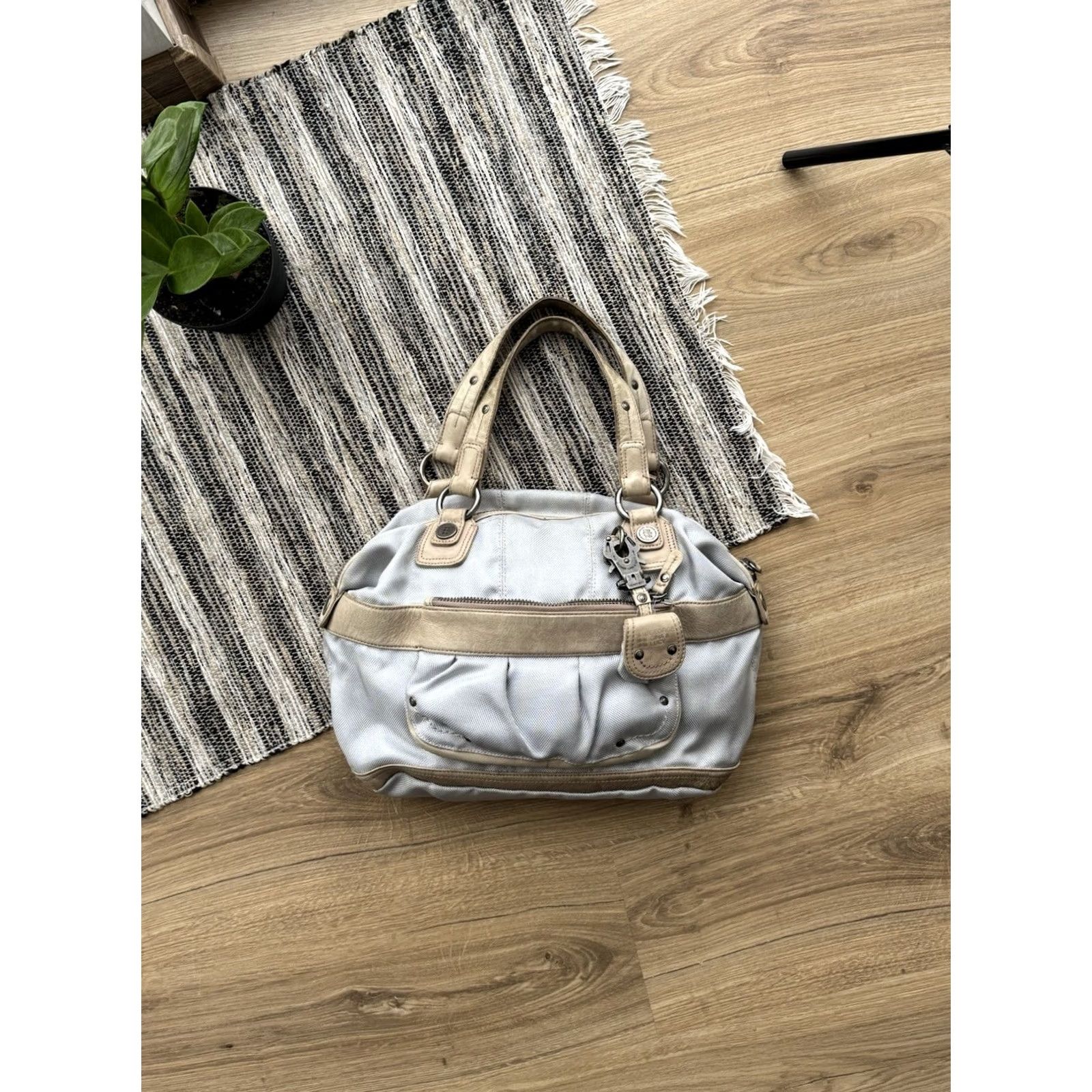 George Gina & Lucy VINTAGE GGL George Gina & Lucy Tote Bag Women Medium Gray Clay 90s City Classic Retro Designer US Streetwear Tote Bag Size ONE SIZE - 2 Thumbnail