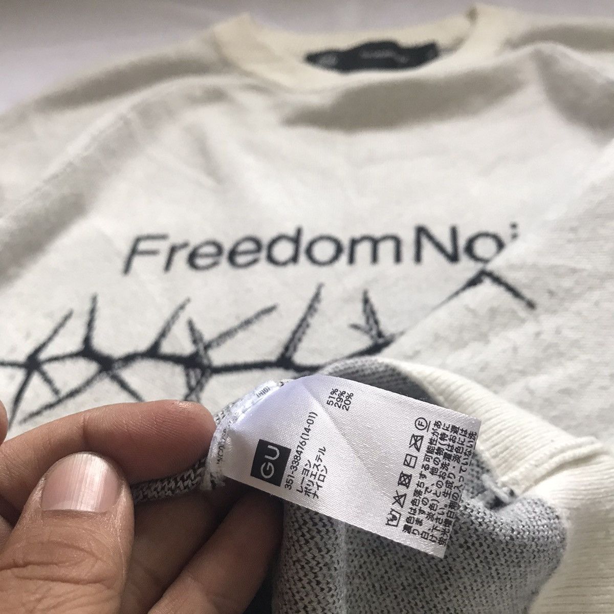 GU × Undercover Freedom Noise Sweatshirt by GU x Undercover Size US S / EU 44-46 / 1 - 9 Thumbnail