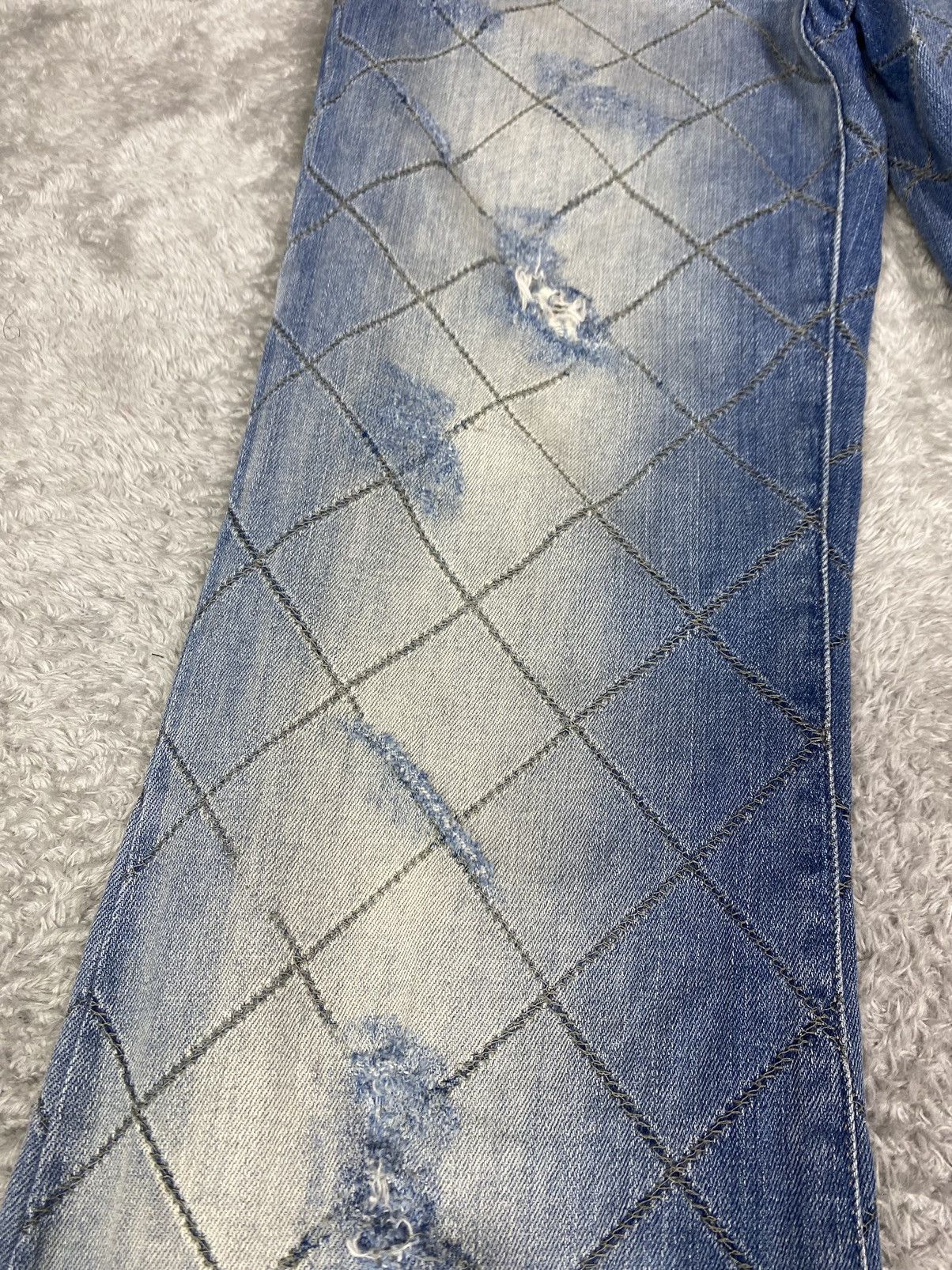 Diesel Diesel Black Gold Flared Distressed Jeans. S0122 Size 26" / US 2 / IT 38 - 5 Thumbnail
