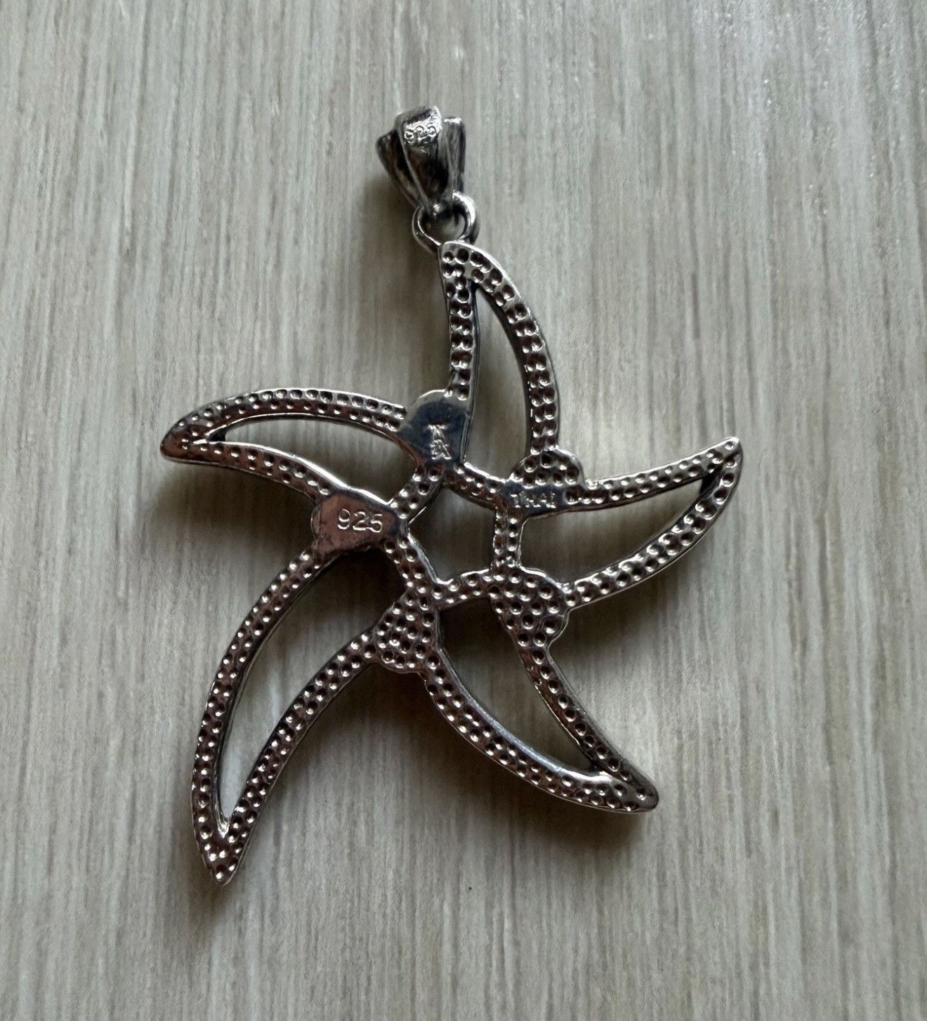Vintage Vintage 925 Silver Starfish Knot Pendant Celtic Makers Mark Size ONE SIZE - 2 Thumbnail