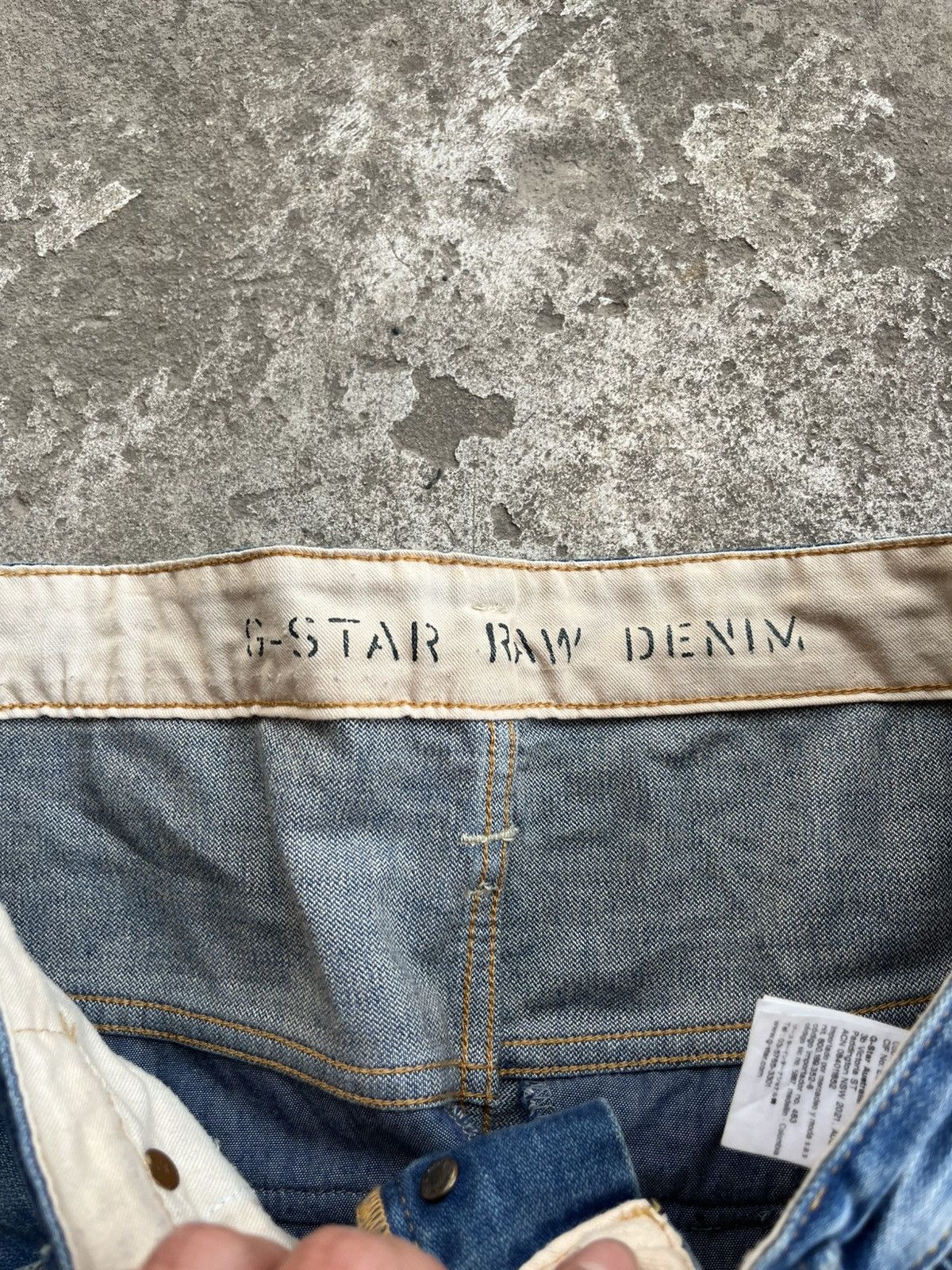G-Star × Japanese Brand Faded Distressed G Star Taw Arc 3D Loose Tapered Jeans Pants Size US 31 - 16 Thumbnail
