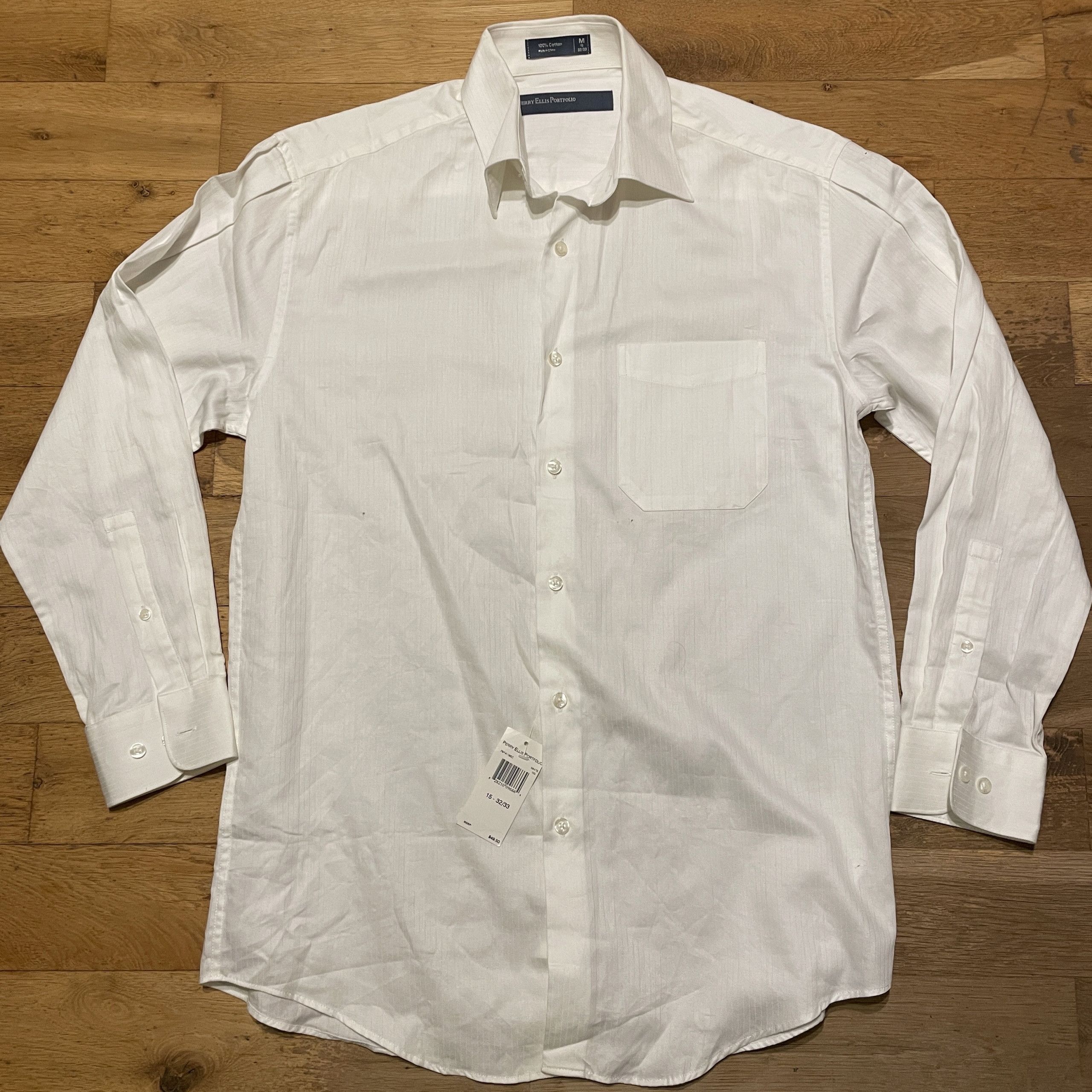 Perry Ellis PERRY ELLIS MEN'S ELEGANT SHIRT, Size M, LABELS Size US M / EU 48-50 / 2 - 1 Thumbnail