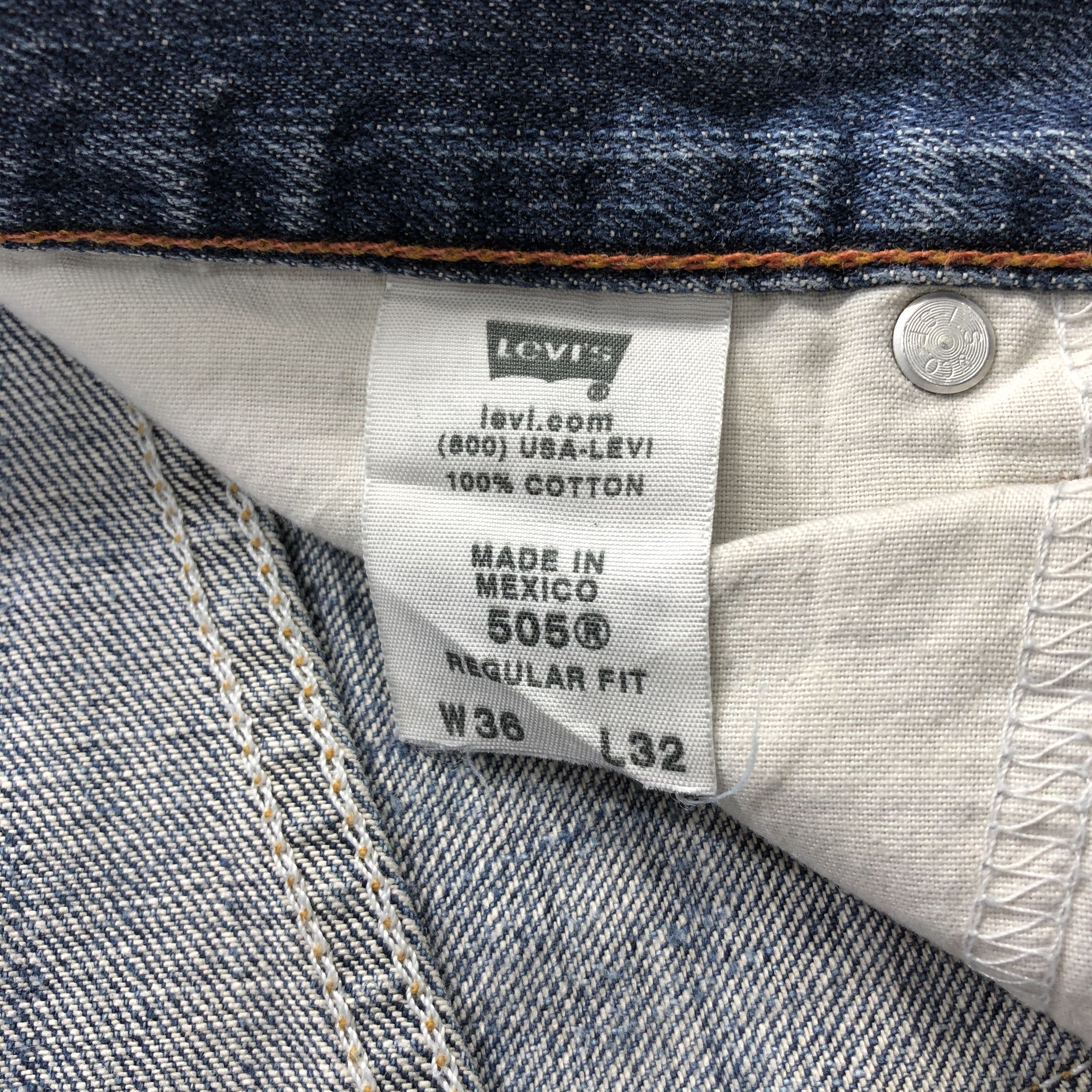 Levi's × Vintage Vintage Levis 505 Rusty Jeans-JM2596 Size US 37 - 15 Thumbnail