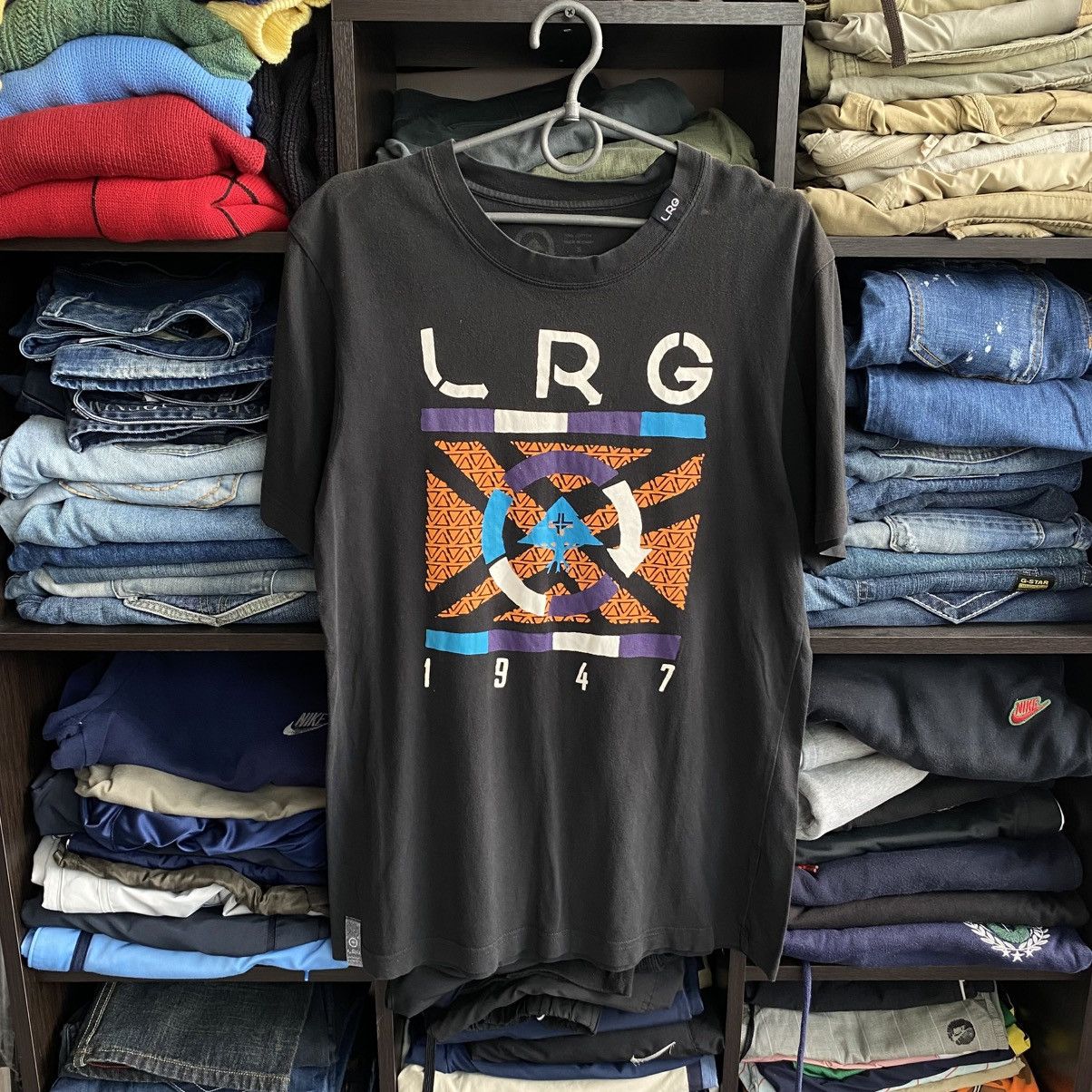 LRG Designer LRG Big graphic logo faded streetwear tee Size US S / EU 44-46 / 1 - 1 Thumbnail
