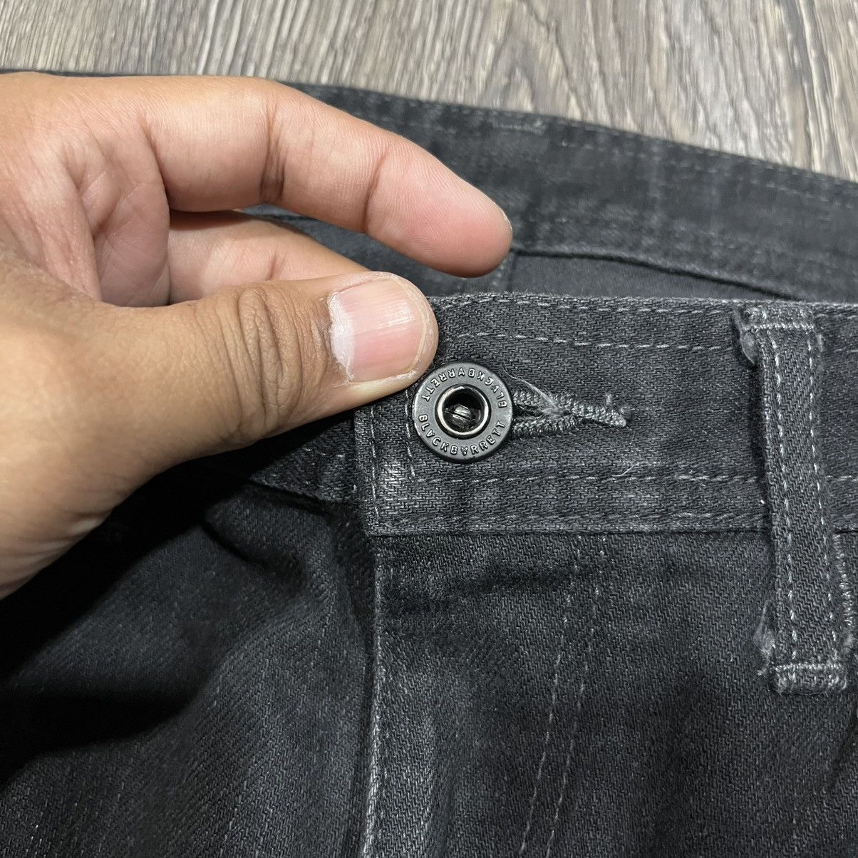 Black Barrett BlackBarret Jeans By Neil Barret Waxed Raw Denim Size US 33 - 10 Thumbnail