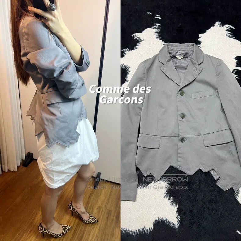 Comme des Garcons Comme des Garcons Teal Inverted Hem Jacket Size S / US 4 / IT 40 - 1 Thumbnail