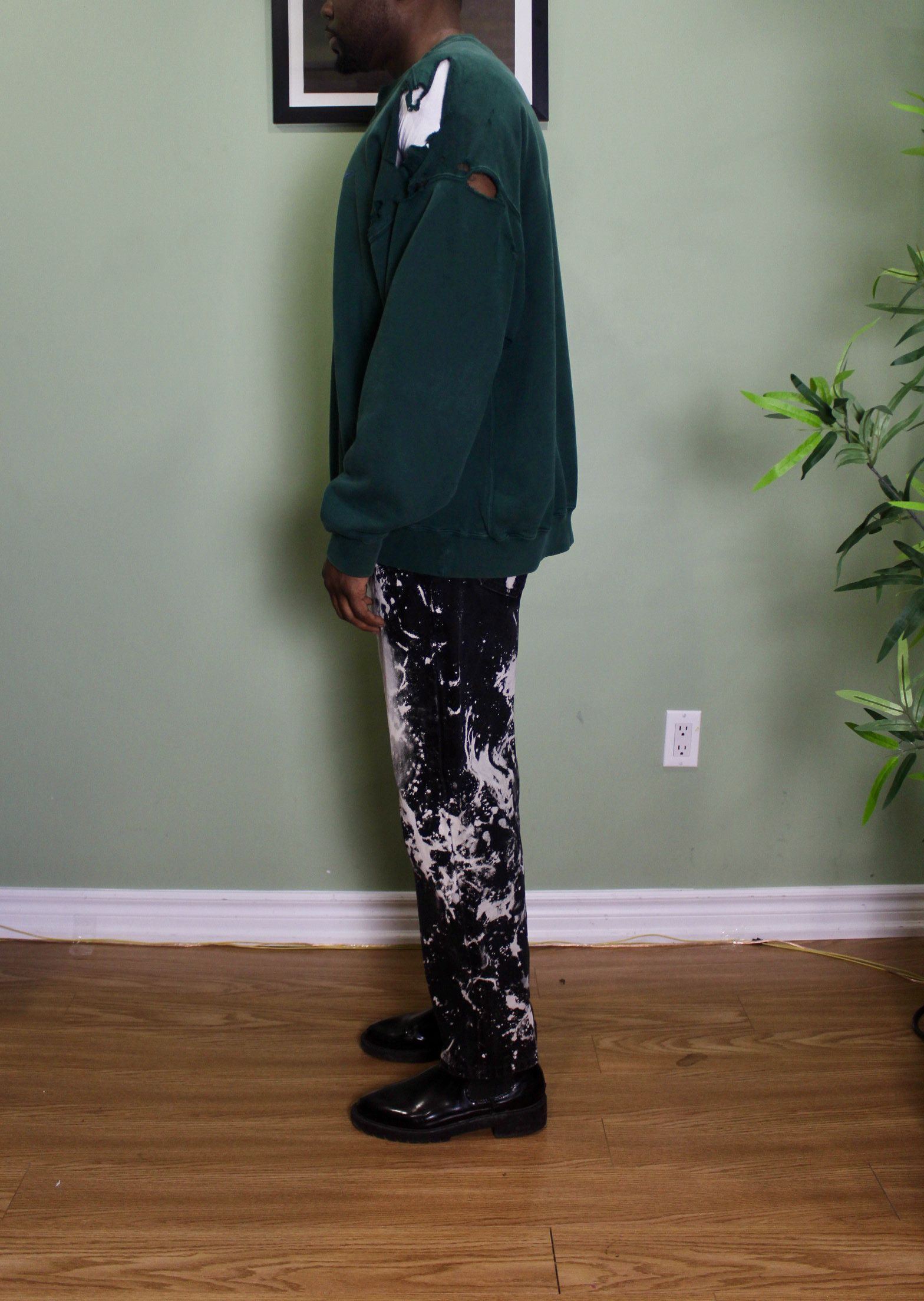 Nike Vintage 1990s Distressed Nike Crew Size US XL / EU 56 / 4 - 3 Thumbnail