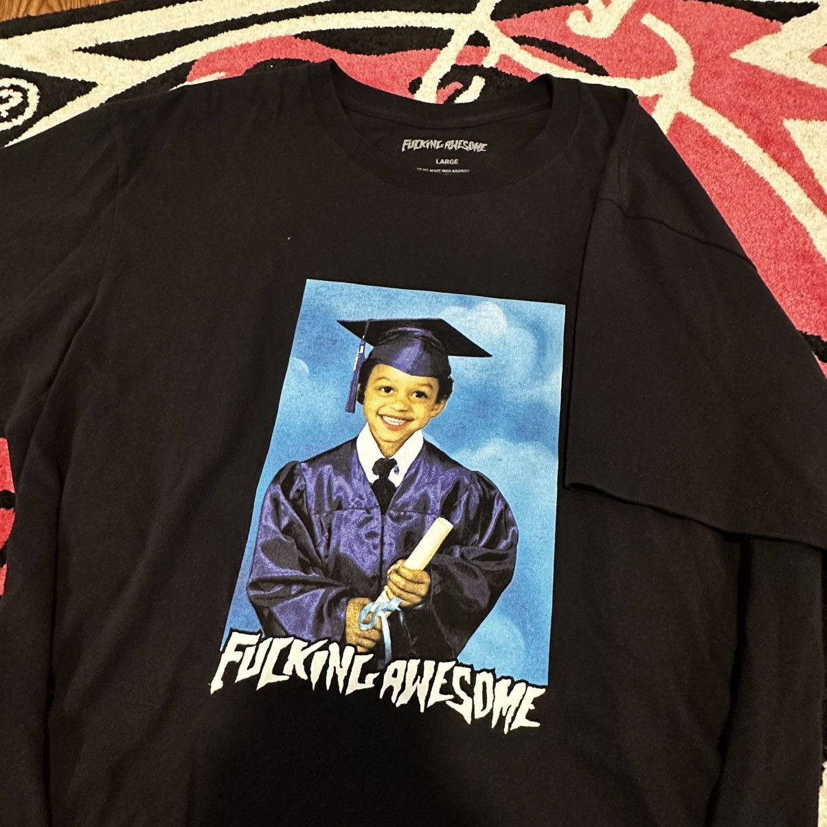 Fucking Awesome Fucking Awesome Kevin Bradley Graduate Black Tee Size US L / EU 52-54 / 3 - 1 Thumbnail