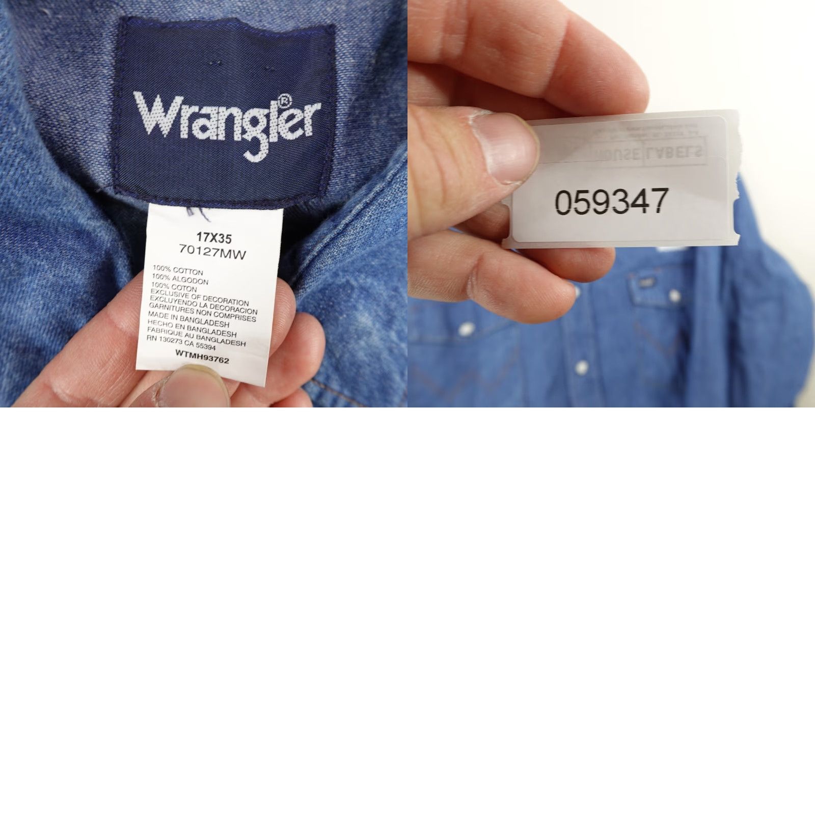 Wrangler VINTAGE Wrangler Shirt Mens XL Blue Denim Western Pearl Snap Cowboy Casual Workwear Size US XL / EU 56 / 4 - 8 Thumbnail
