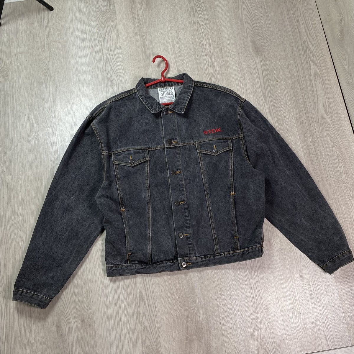 The Rolling Stones Rolling Stones Denim Jacket Vintage 90s Brockum Size US XL / EU 56 / 4 - 6 Thumbnail