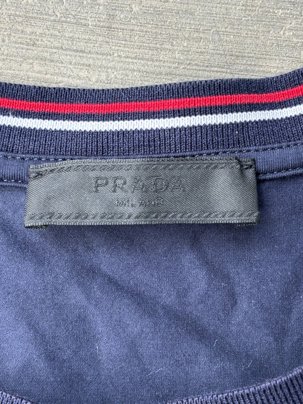 Prada Prada Milano Men's Chest Pocket Tee Navy Size US L / EU 52-54 / 3 - 5 Thumbnail