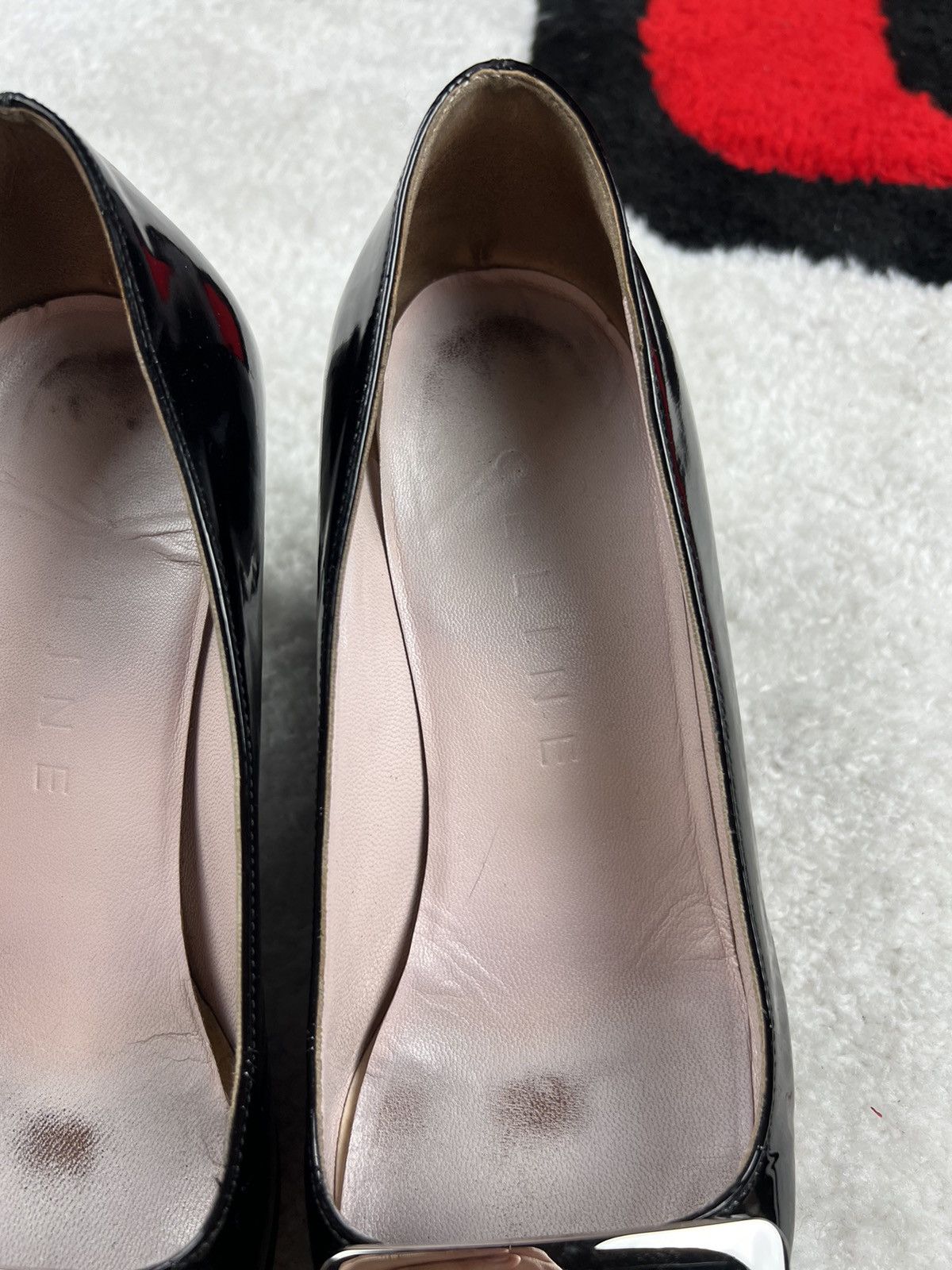 Celine Vintage Celine Luxury Italy Leather Black Pumps Y2K Heels Size US 6 / IT 36 - 12 Thumbnail