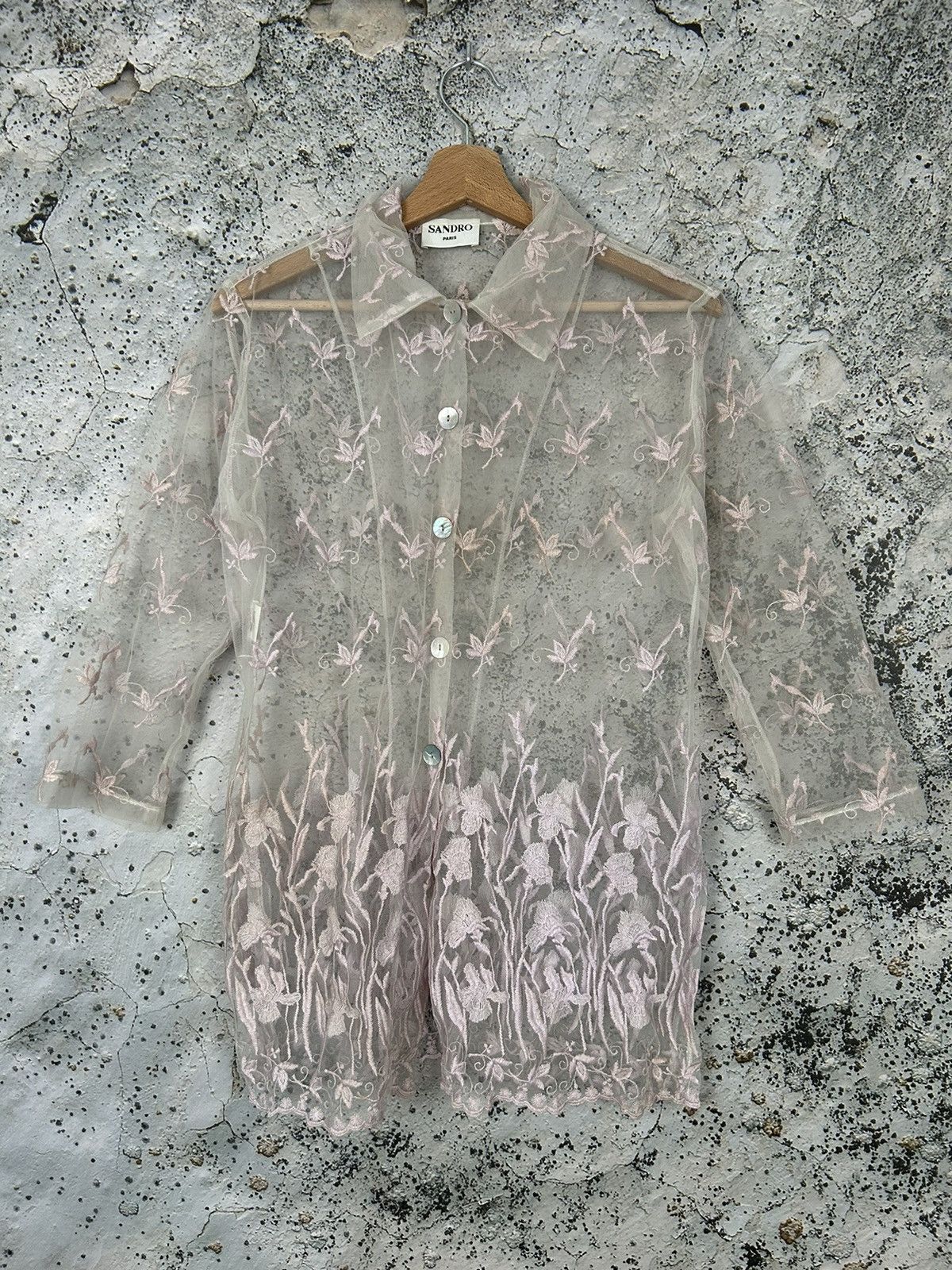 Designer × Sandro Vintage Sandro Paris Avantgarde Archival Luxury Designer 90s Size L / US 10 / IT 46 - 1 Thumbnail