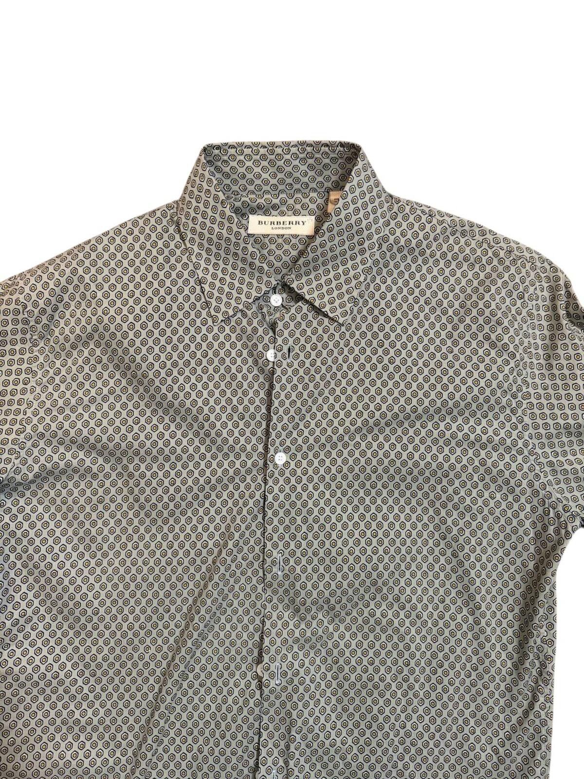 Burberry Burberry London Geometric Print Button-Down Shirt Size US M / EU 48-50 / 2 - 4 Thumbnail