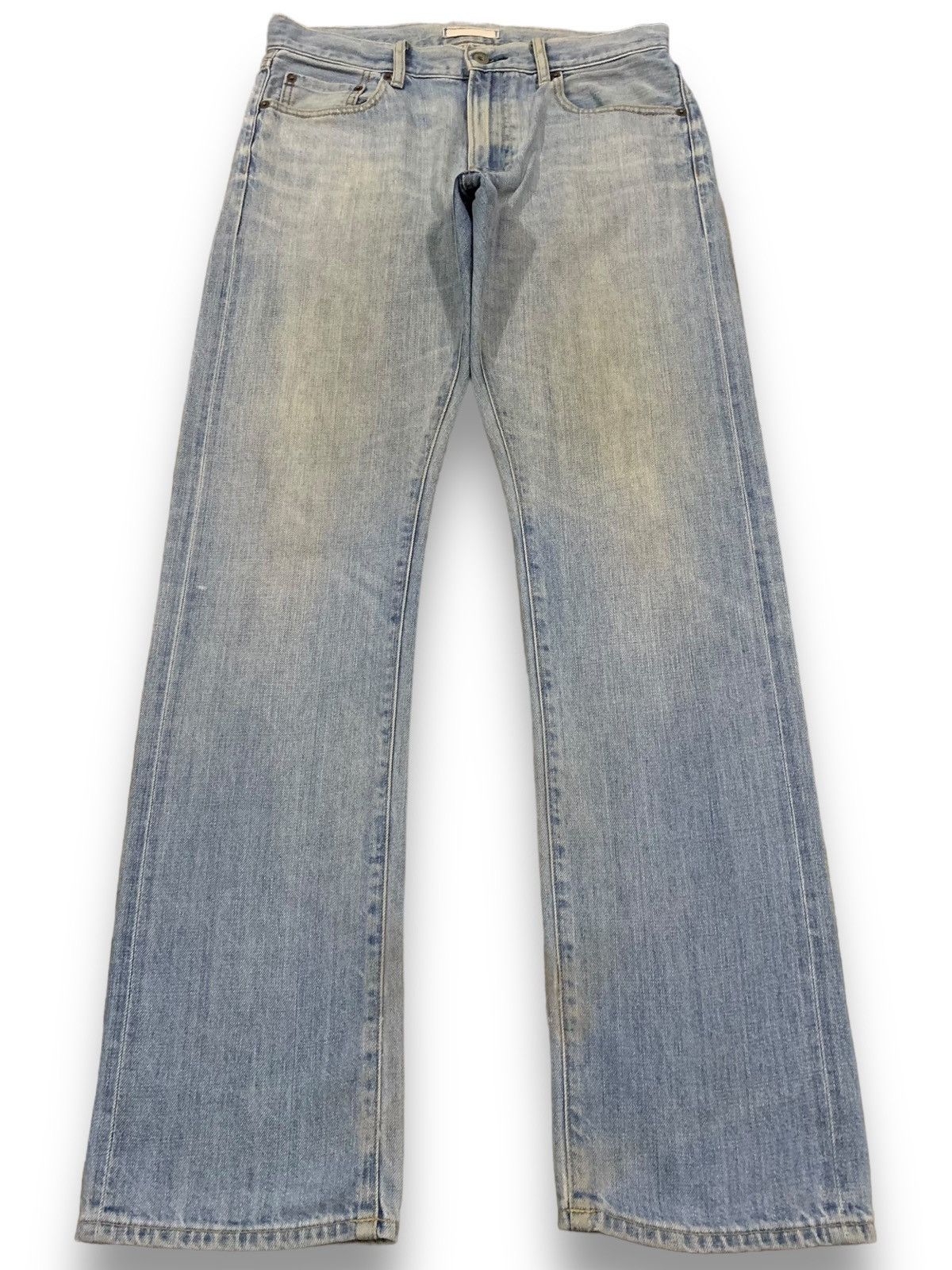 Jun Takahashi Vintage Uniqlo UJ Selvedge Mud Wash Regular Straight Jeans Size US 32 / EU 48 - 2 Thumbnail