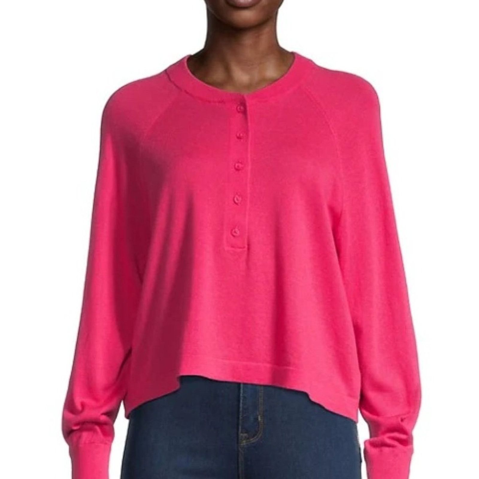360Cashmere Lennox Henley Cotton/Cashmere Sweater from 360 Cashmere Size S / US 4 / IT 40 - 6 Thumbnail