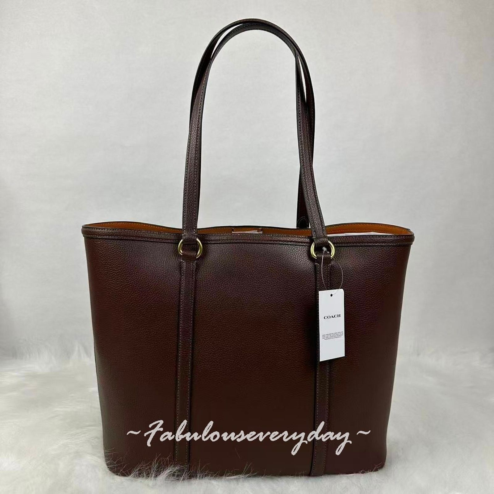 Coach Coach Legacy Tote Bag Shoulder Bag Leather/Brass/Maple Brown Size ONE SIZE - 4 Thumbnail
