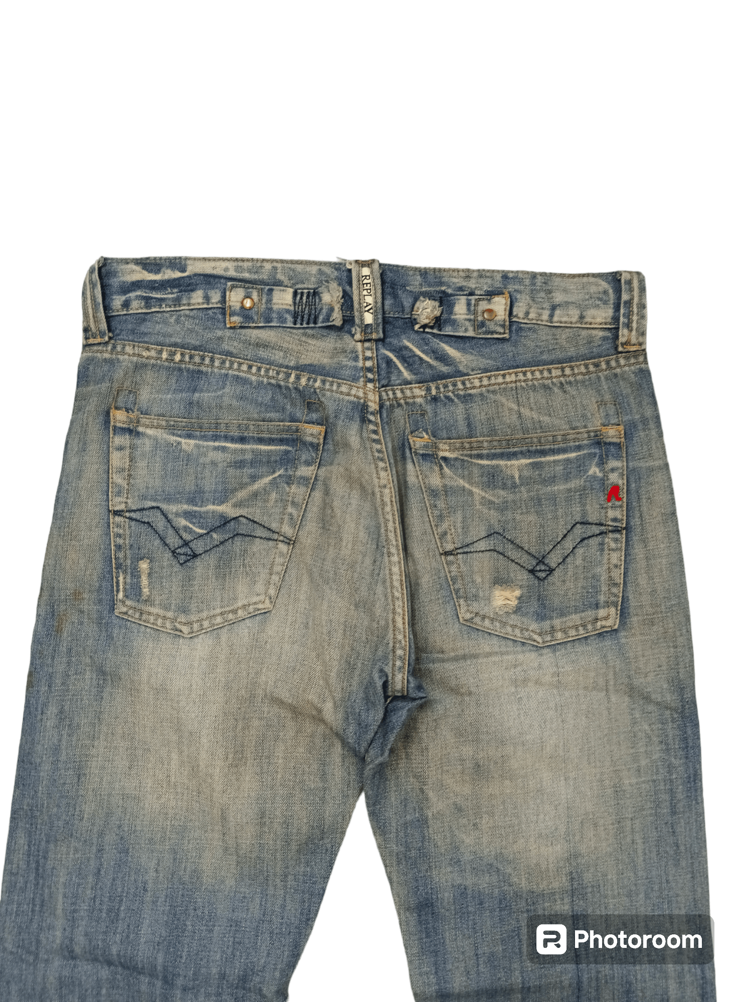 Replay DiSTRESSED PACTHWORK REPLAY DENIM PANTS Size US 30 / EU 46 - 4 Thumbnail