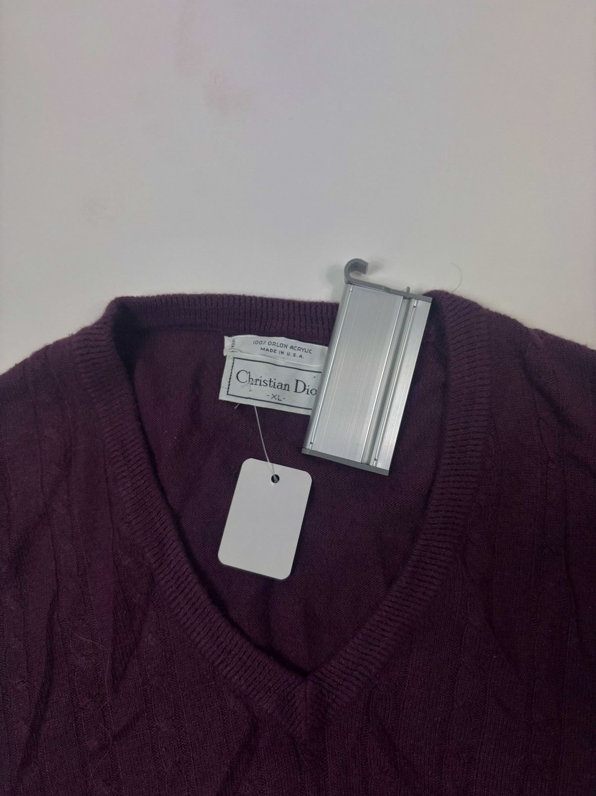 Christian Dior Monsieur 90s Christian Dior Monsieur Purple Acrylic “Dior” Logo Vest Size US XL / EU 56 / 4 - 5 Thumbnail