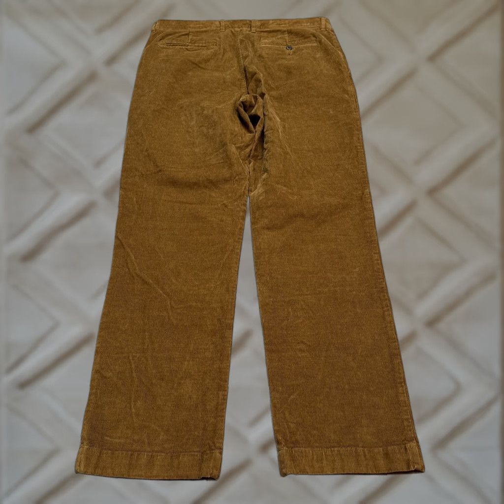 J.Crew J.Crew Classic Straight Leg Corduroy Pants Mens 35x32 Brown Cotton Flat Front Size US 35 - 1 Thumbnail