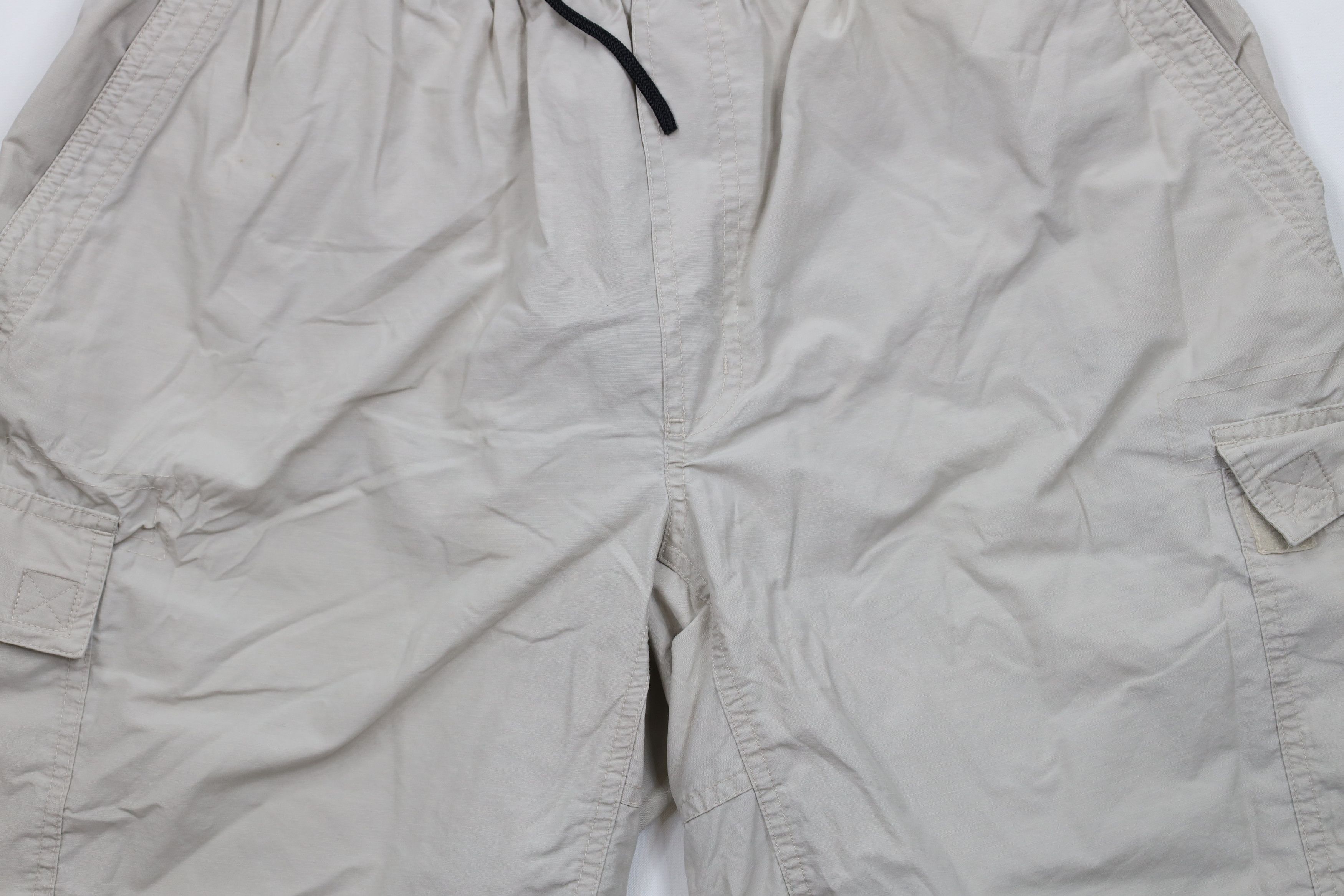 Columbia × Vintage Vintage Columbia Spell Out Lined Cargo Shorts Beige Tan Size US 32 / EU 48 - 3 Thumbnail