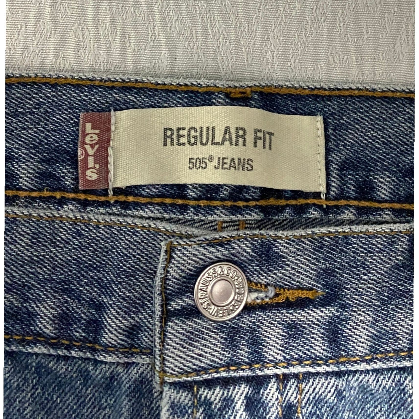 Levi's VINTAGE Levi's 505 Regular Fit Jeans Men Denim 34×32 Blue Straight Casual 90s W36 L32 Size US 34 / EU 50 - 3 Thumbnail