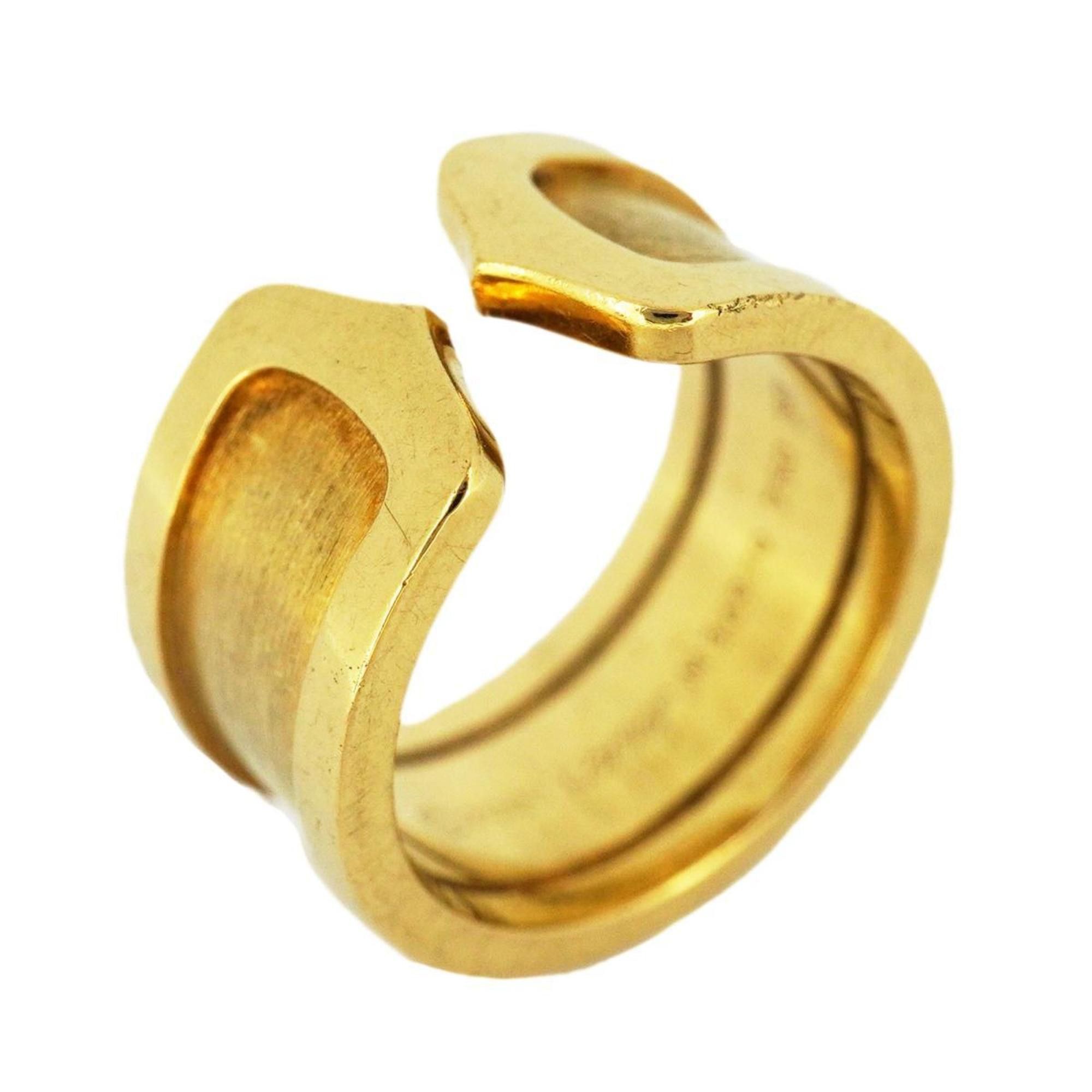 image of Cartier Ring 2C K18Yg Yellow Gold Ladies, Women's