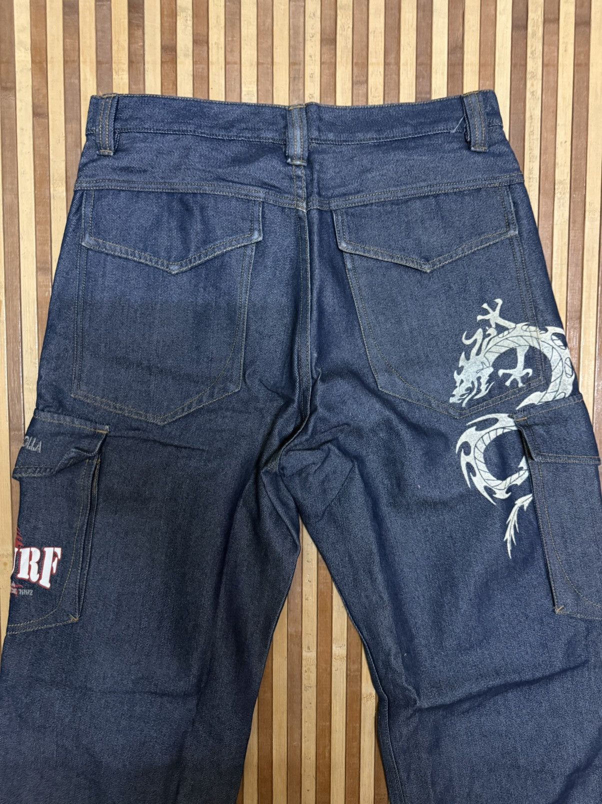 Japanese Brand PJ’S SURF Denim Cargo Pants /Multipocket/Streetwear W32x30.5 Size US 32 / EU 48 - 6 Thumbnail