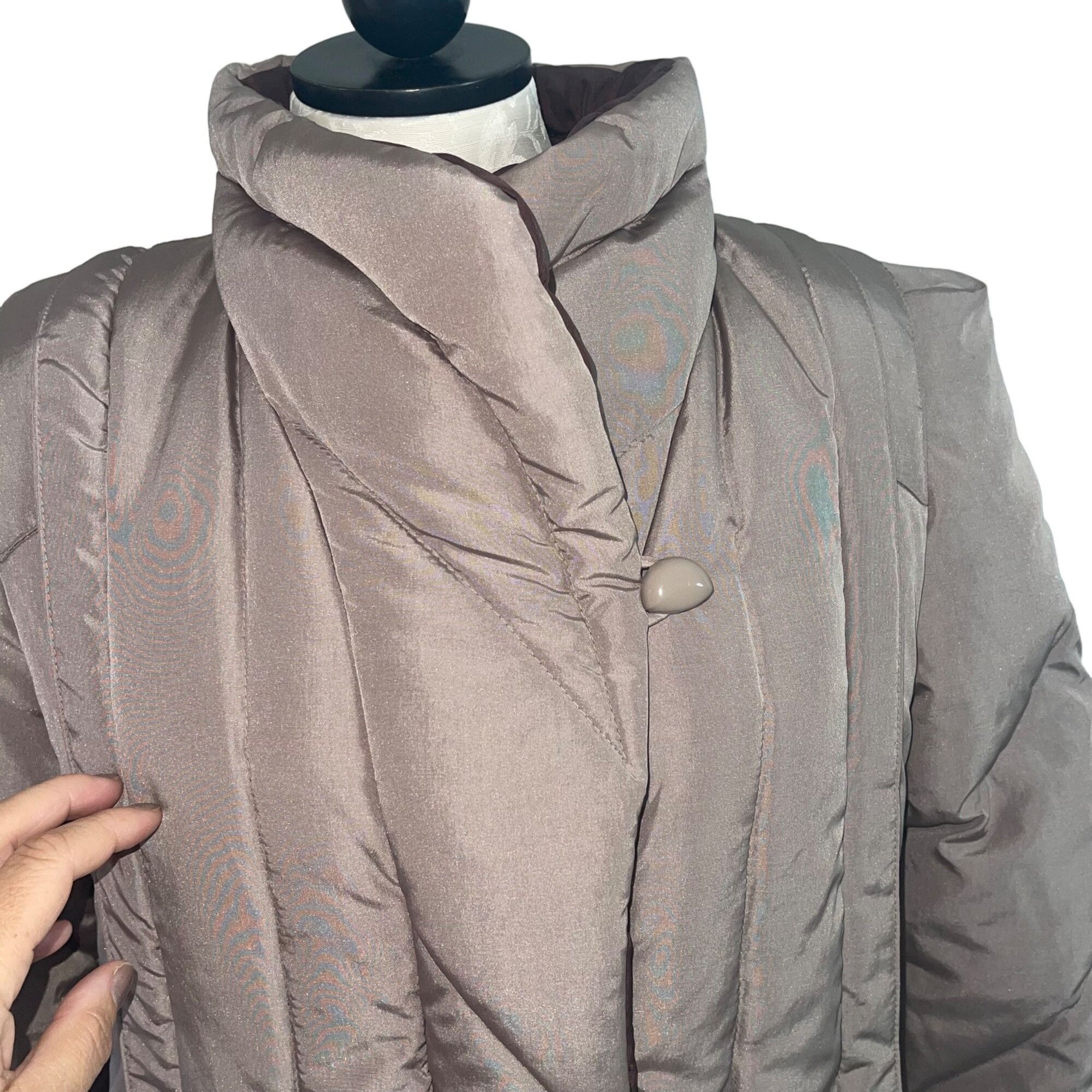 Vintage Gallery Vintage 1980s Womens Coat Size Large Tan Size L / US 10 / IT 46 - 3 Thumbnail