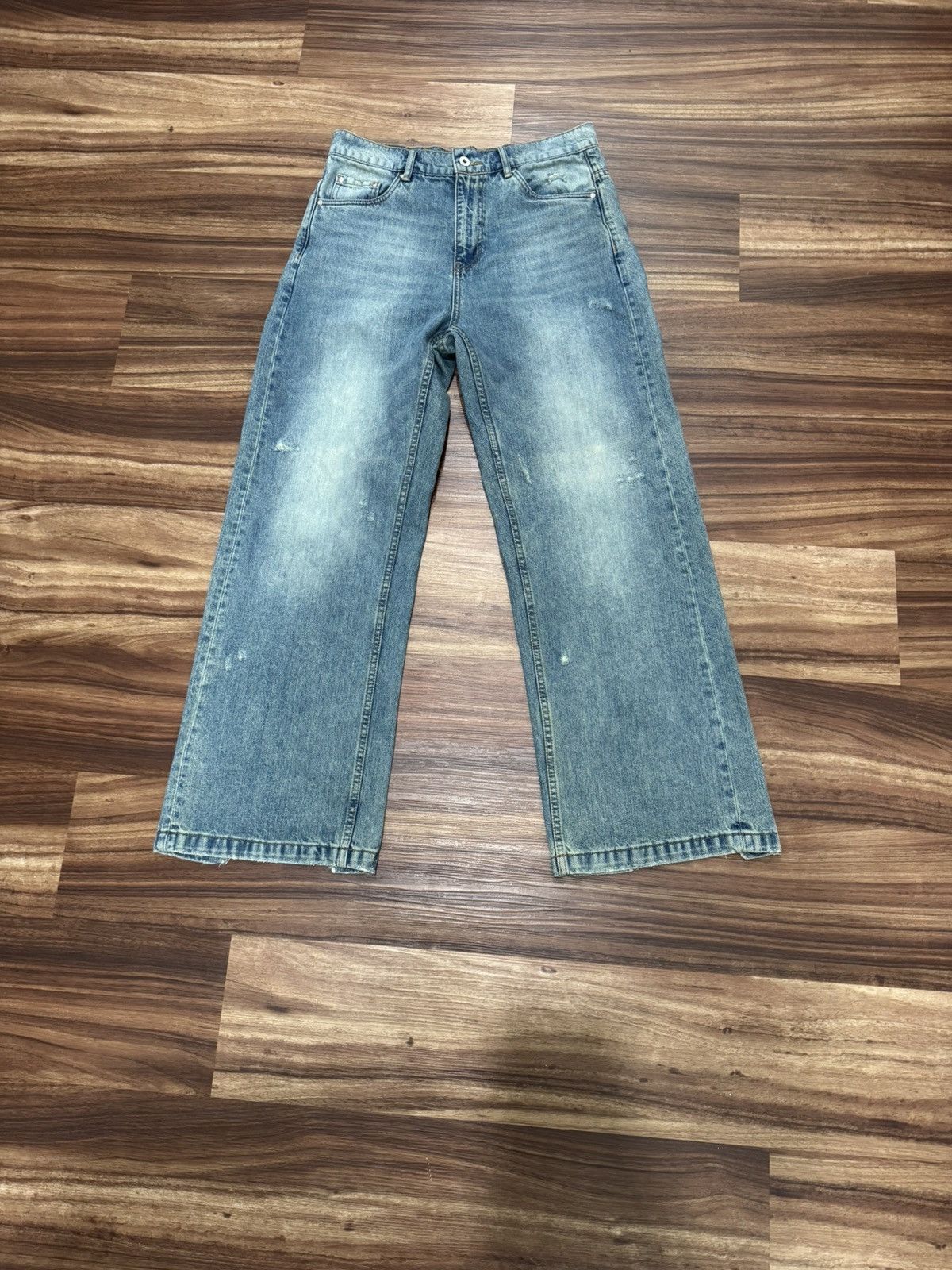 SIMPLE PROJECT Simple project nevada wash straight jeans | Grailed