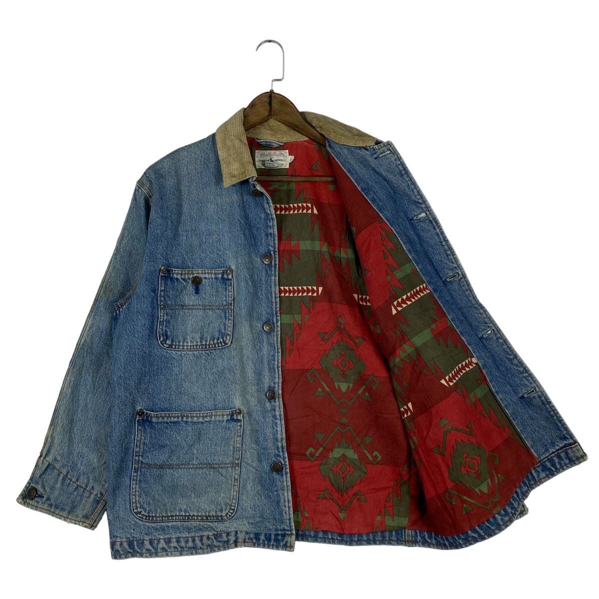 Polo Ralph Lauren × RRL Ralph Lauren × Ralph Lauren Vintage Polo Ralph Laurent Aztec Lined Jacket Size US L / EU 52-54 / 3 - 4 Thumbnail