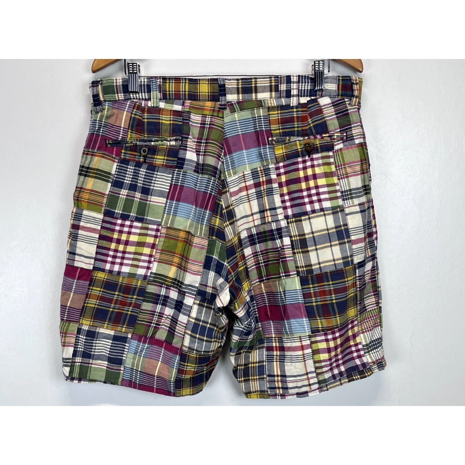 Polo Ralph Lauren VINTAGE Polo Ralph Lauren Men’s Bermuda Shorts 36 Inch Waist Plaid Madras 90s Preppy Cotton Casual Size US M / EU 48-50 / 2 - 2 Thumbnail