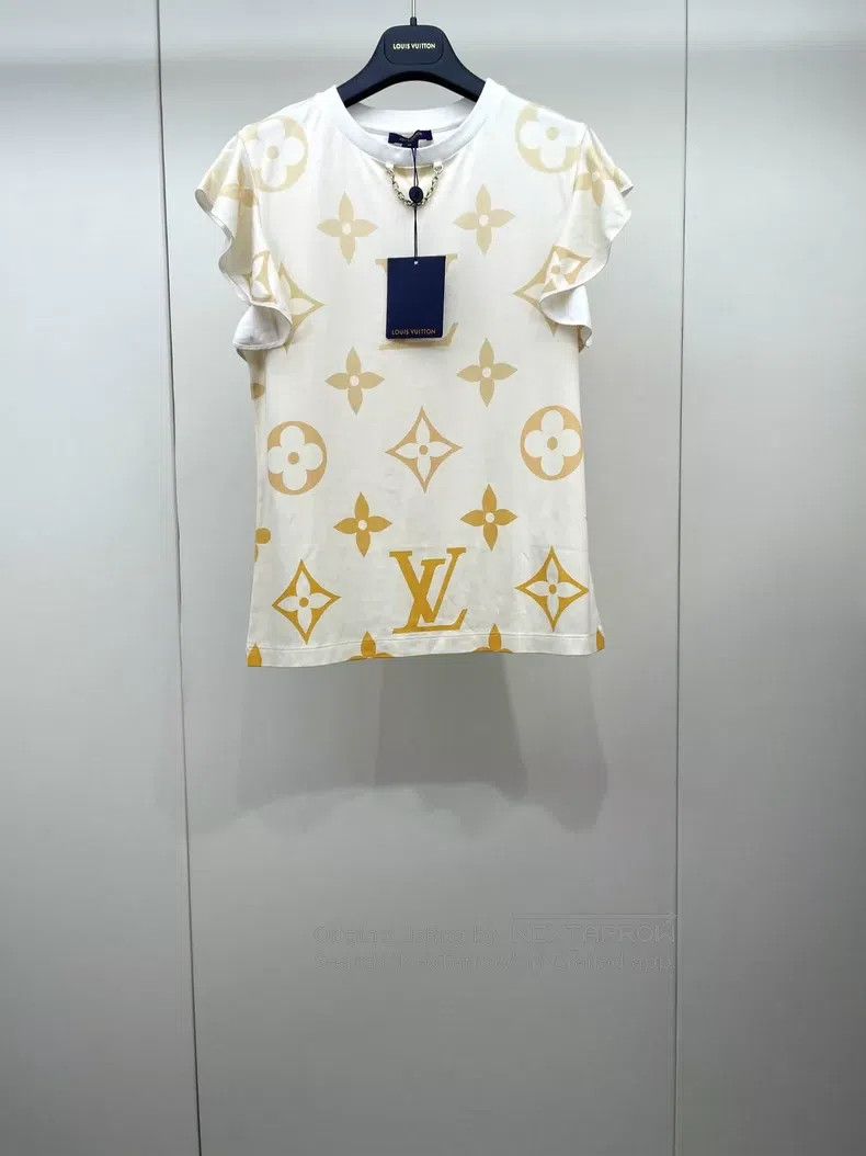 Louis Vuitton Ruffle gradient logo chain short sleeves