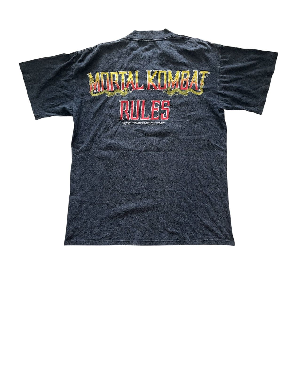 Other Vintage Mortal Kombat Graphic Tee 90s – Black Size US L / EU 52-54 / 3 - 2 Thumbnail