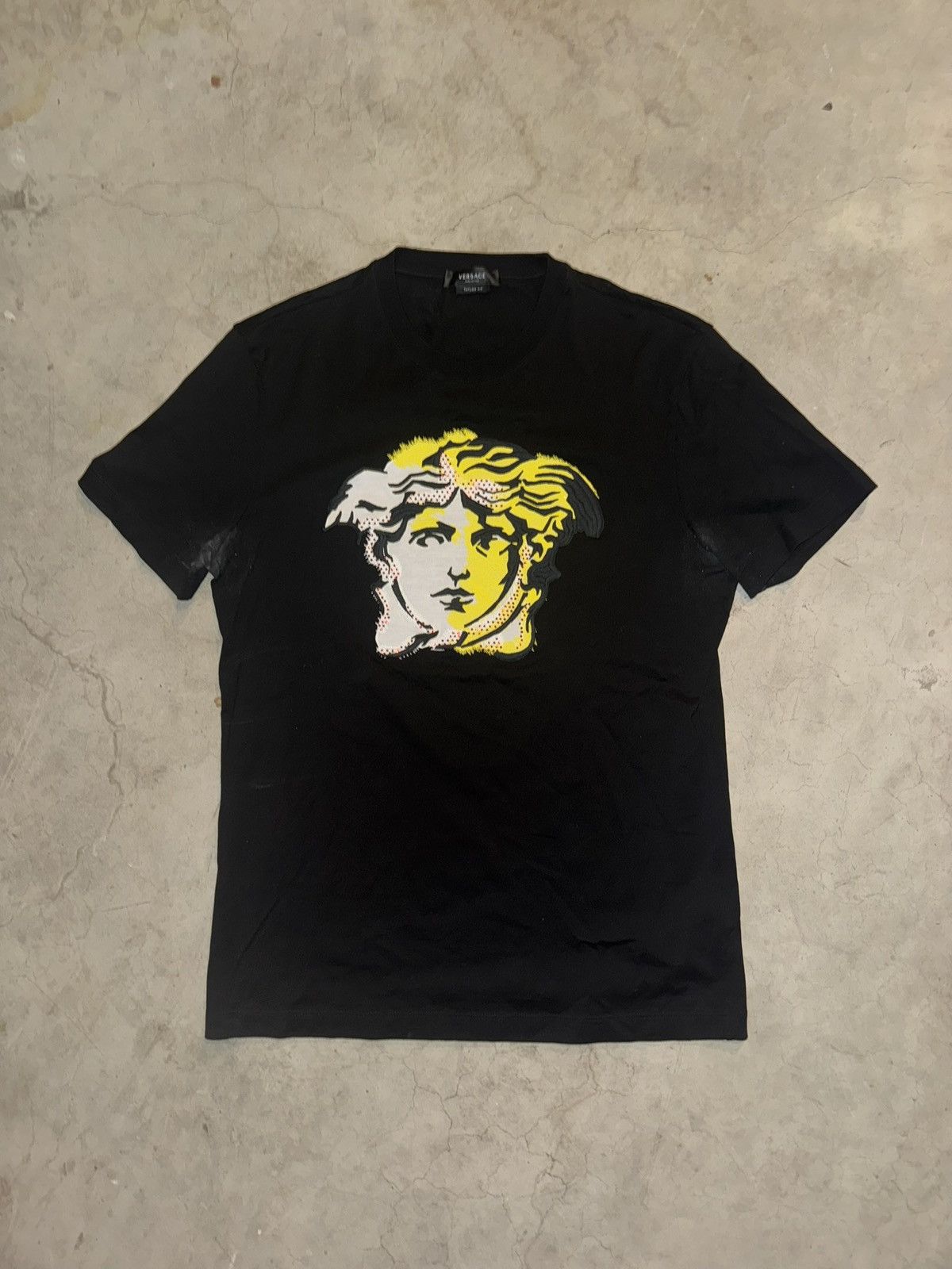 Designer × Versace Versace Crystal Rhinestone Medusa Graphic T-Shirt Size US S / EU 44-46 / 1 - 1 Thumbnail