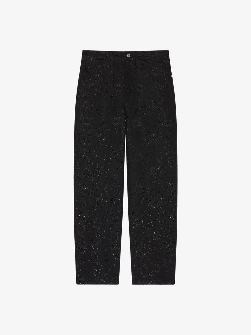 Givenchy o1w1db10426 Relaxed Fit Denim Pants in Black Size US 32 / EU 48 - 1 Thumbnail