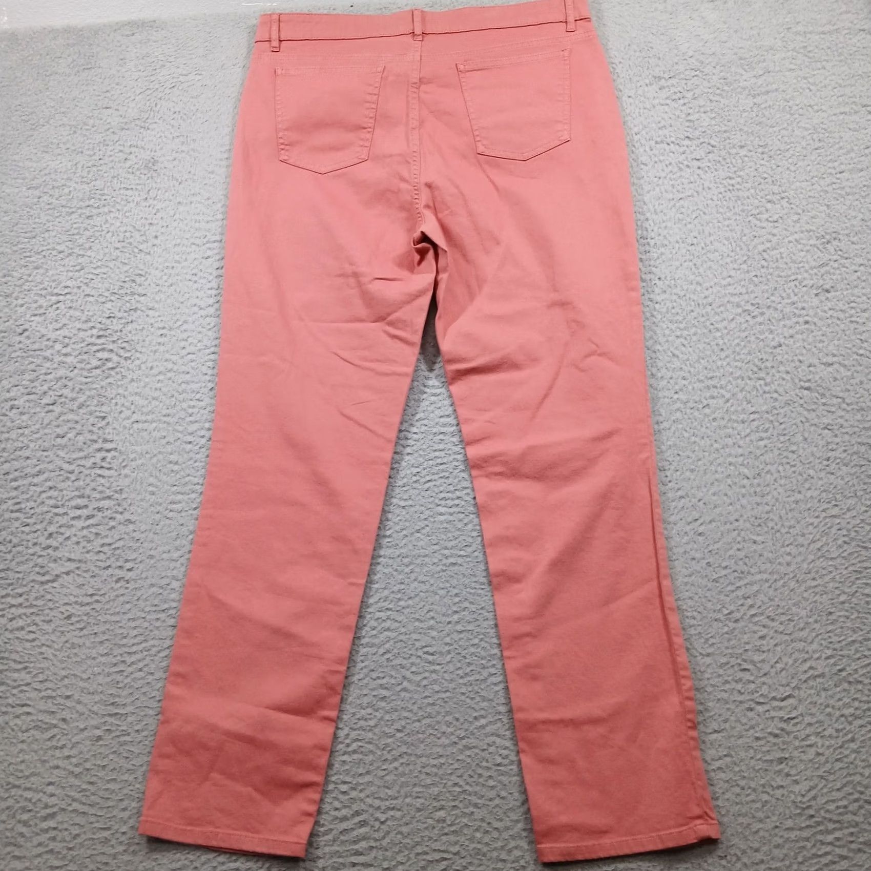 Eileen Fisher Eileen Fisher Jeans Petite 14P Salmon Pink Organic Cotton Stretch Slim NWT Size 36" / US 14 / IT 50 - 3 Thumbnail