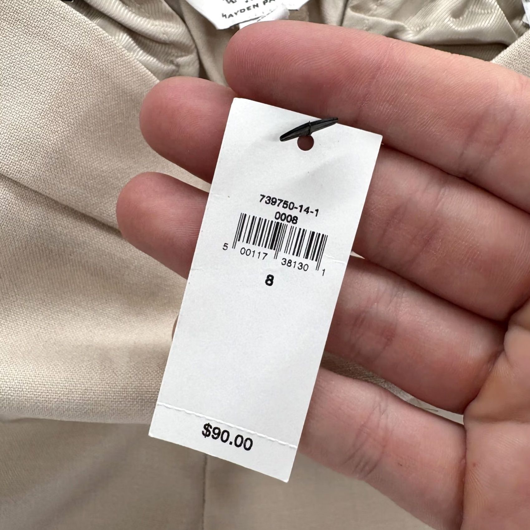 Banana Republic Banana Republic Hayden Dress Pants Womens 8 Beige Tapered Pull On Stretch Career Pants Size 30" / US 8 / IT 44 - 4 Thumbnail