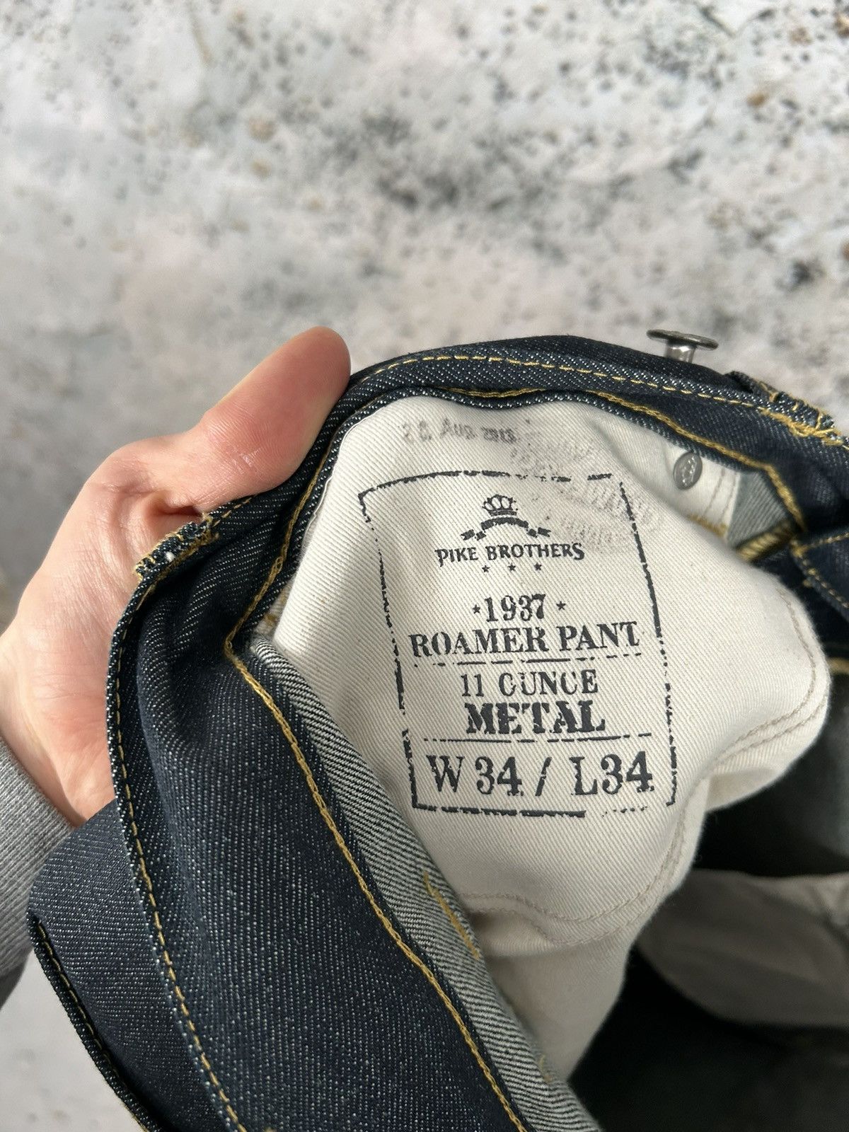 Japanese Brand Vintage Pike Brothers Selvedge Japanese Denim Roamer Pant Size US 34 / EU 50 - 10 Thumbnail