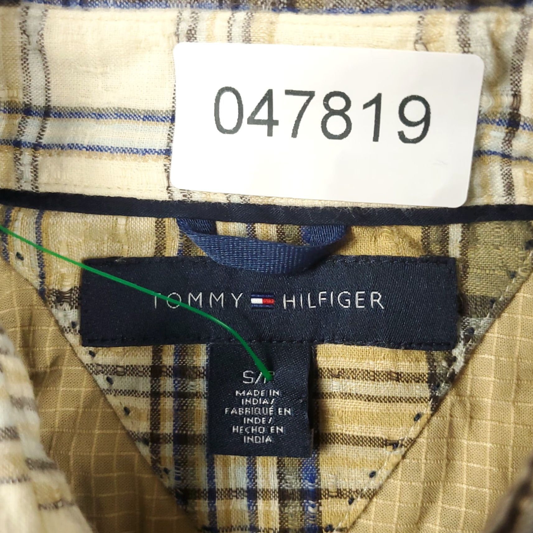 Tommy Hilfiger Tommy Hilfiger Shirt Men's 2XL Beige Plaid Pearl Snap Button Western Cotton Size US XXL / EU 58 / 5 - 6 Thumbnail
