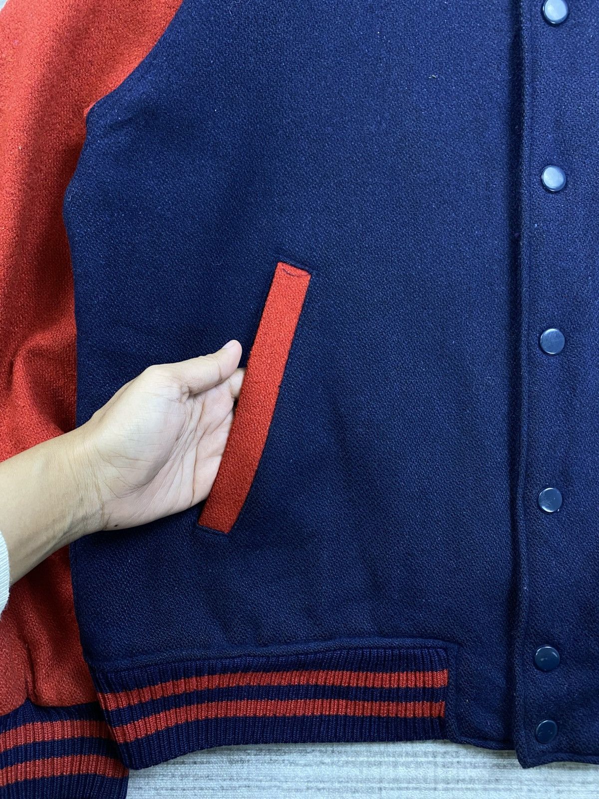 If Six Was Nine × Vintage Vintage Toroy Embroidery Logo Wool Varsity Jacket Size US M / EU 48-50 / 2 - 6 Thumbnail