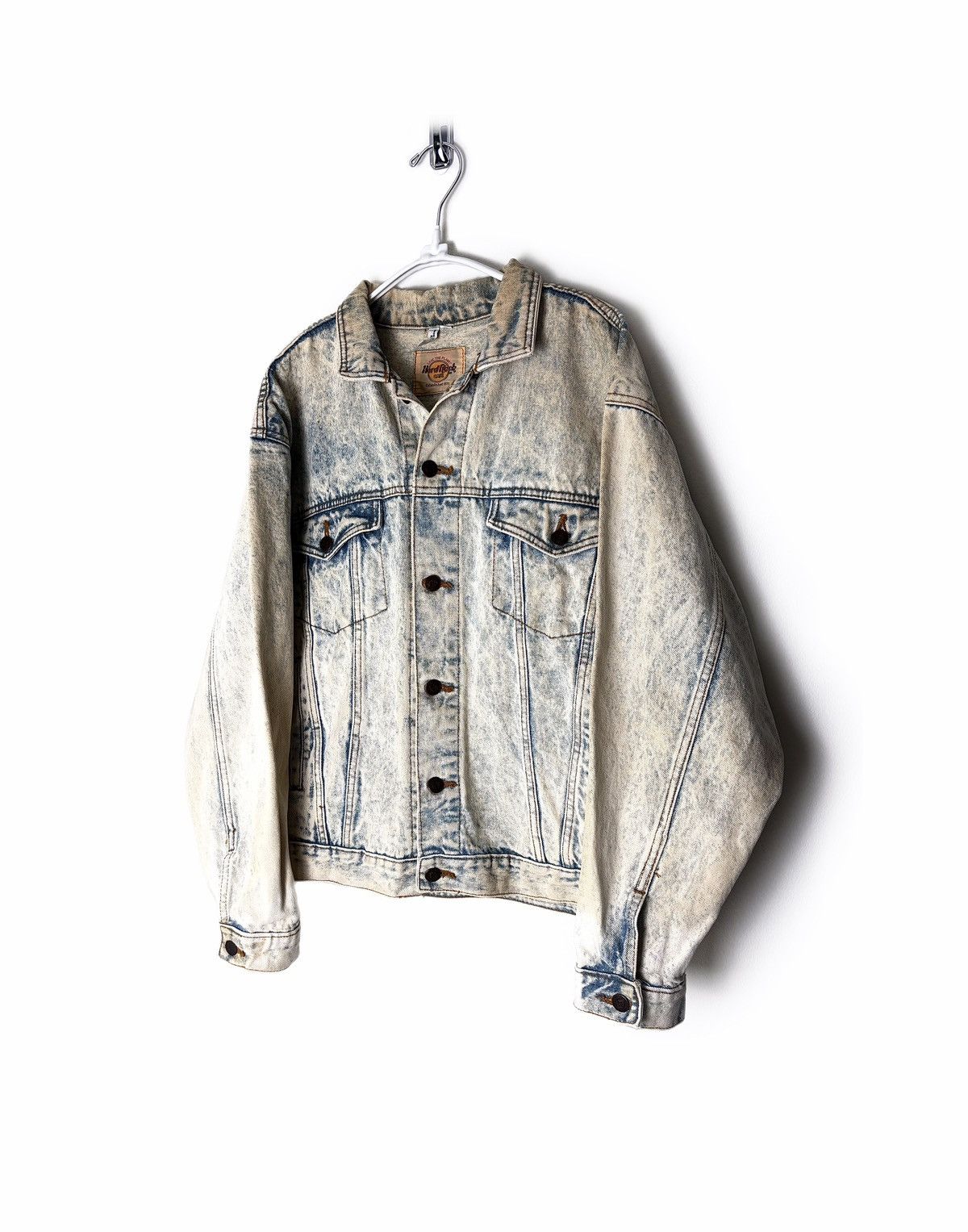 Hard Rock Cafe 90’s Hard Rock Cafe Paris “Save The Planet” Denim Jacket Size US L / EU 52-54 / 3 - 5 Thumbnail