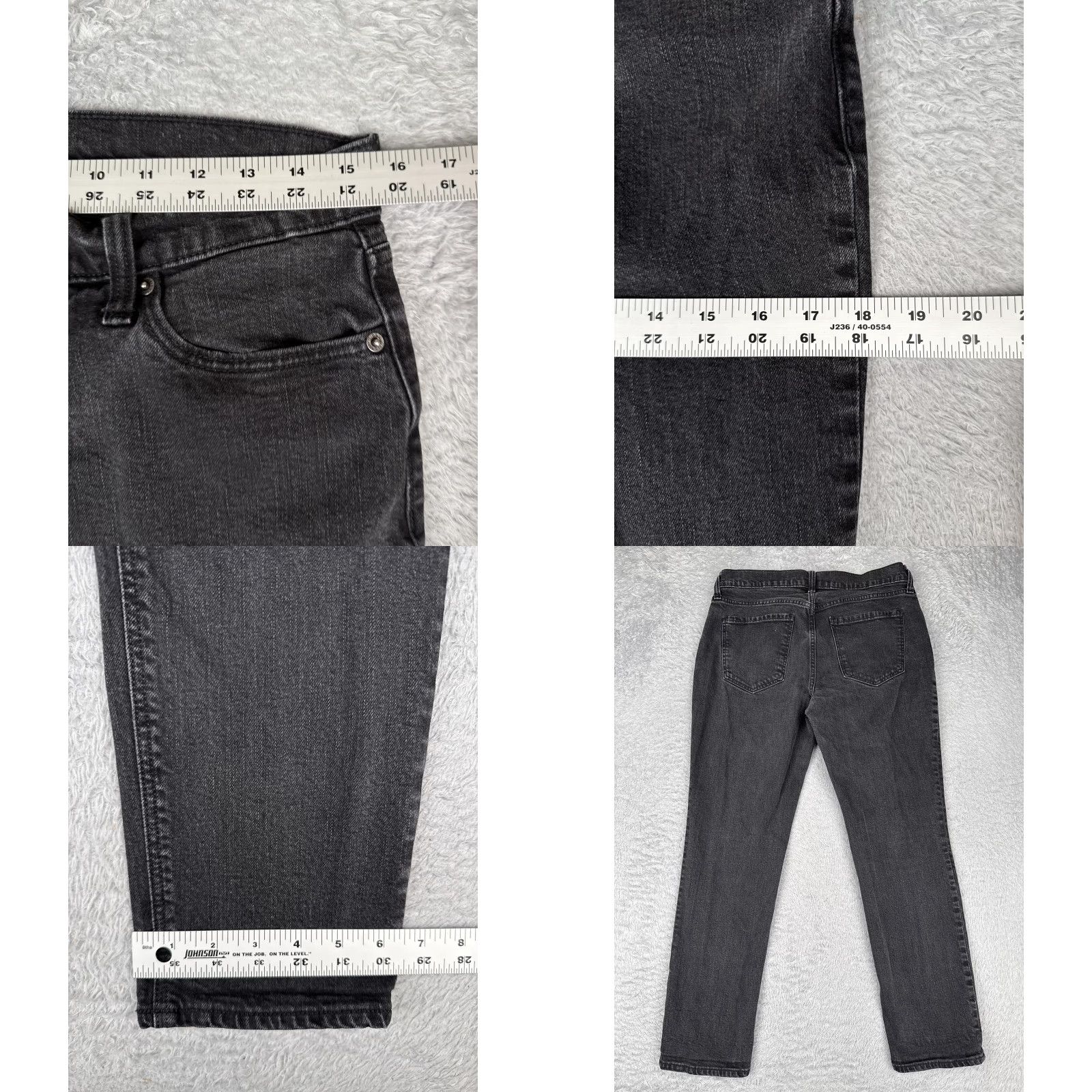 Old Navy Old Navy Jeans Women 8 Black Boyfriend Mid Rise Straight Leg Stretch Denim 30x27 Size 30" / US 8 / IT 44 - 9 Thumbnail