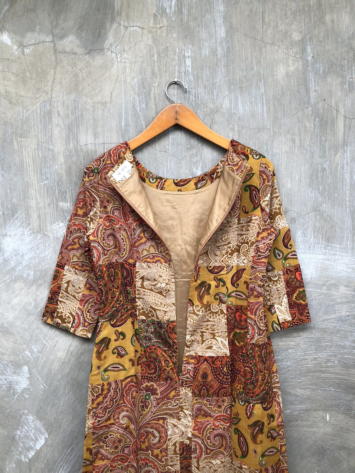 Scapa Sports Vintage Scapa Batik Pattern Women Midi Dress Size XS / US 0-2 / IT 36-38 - 7 Thumbnail